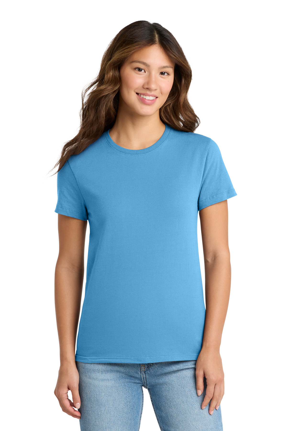 Port & Co ™ Women's Essential Tee. LPC61 - Aquatic Blue