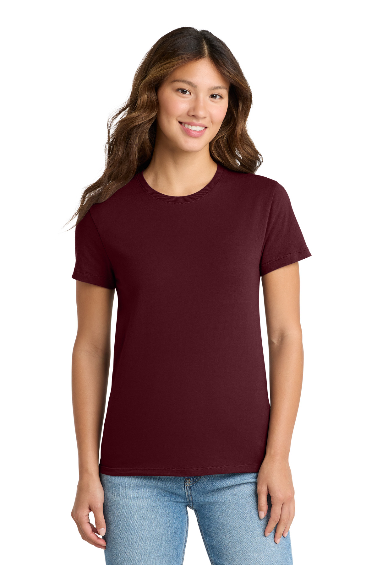 Port & Co ™ Women's Essential Tee. LPC61 - Athletic Maroon