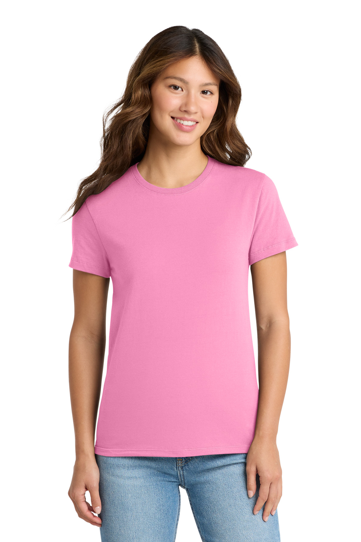 Port & Co ™ Women's Essential Tee. LPC61 - Candy Pink