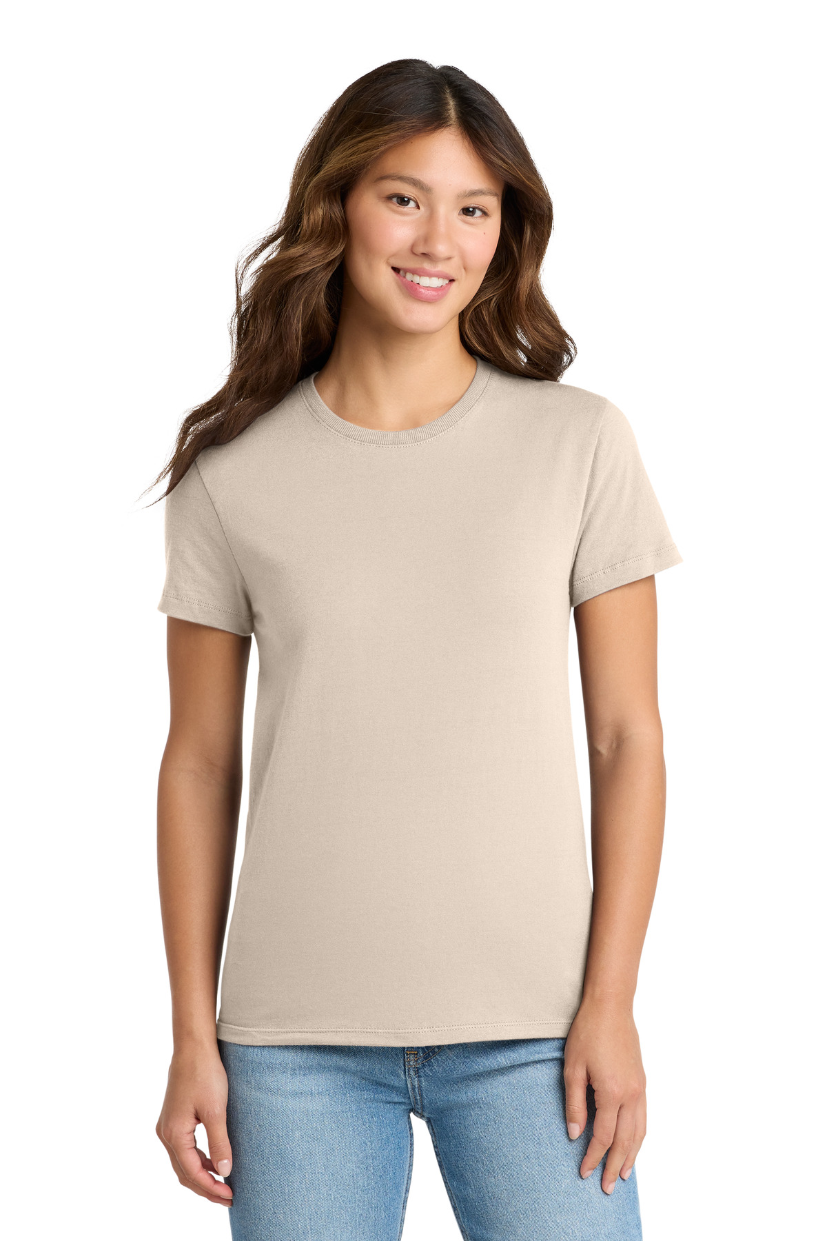 Port & Co ™ Women's Essential Tee. LPC61 - Natural