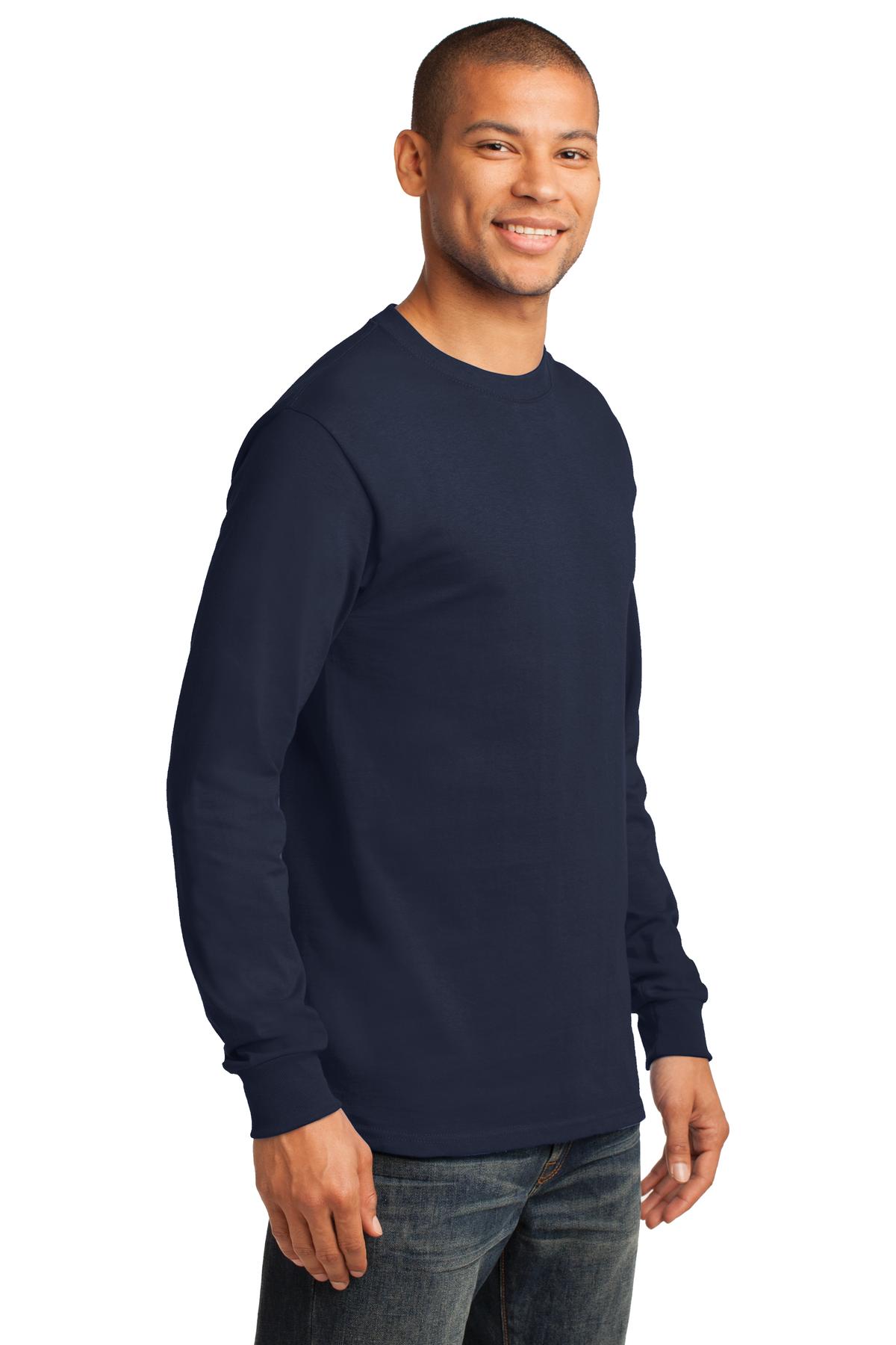 Port & Co Tall Long Sleeve Essential Tee. PC61LST