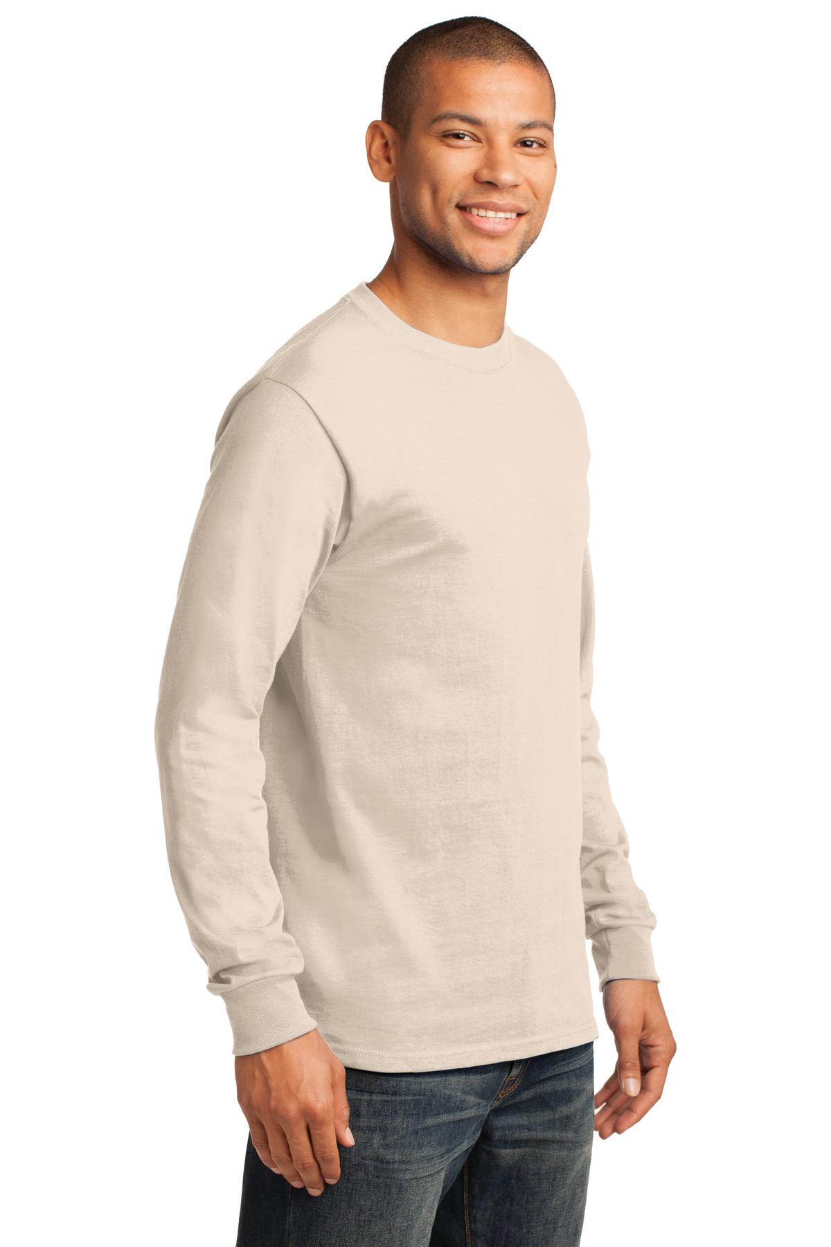 Port & Co Tall Long Sleeve Essential Tee. PC61LST