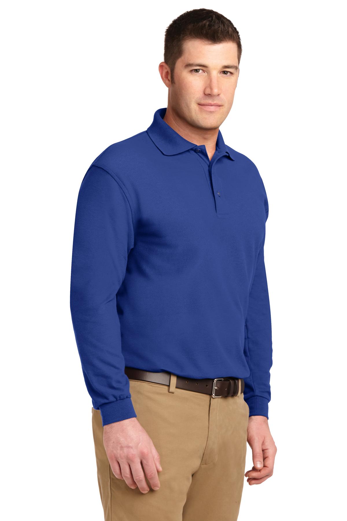 Port Authority Tall Silk Touch Long Sleeve Polo. TLK500LS