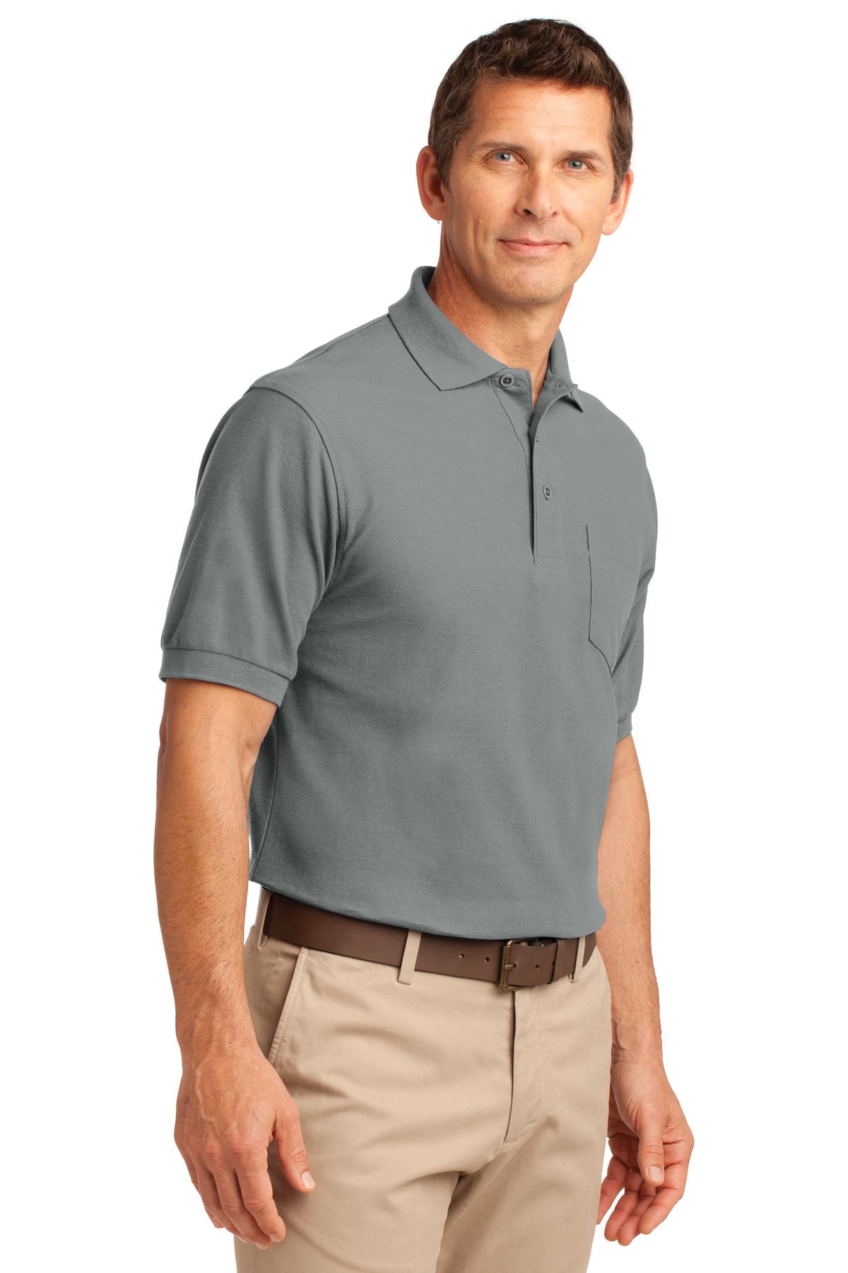 Port Authority Tall Silk Touch Polo with Pocket. TLK500P