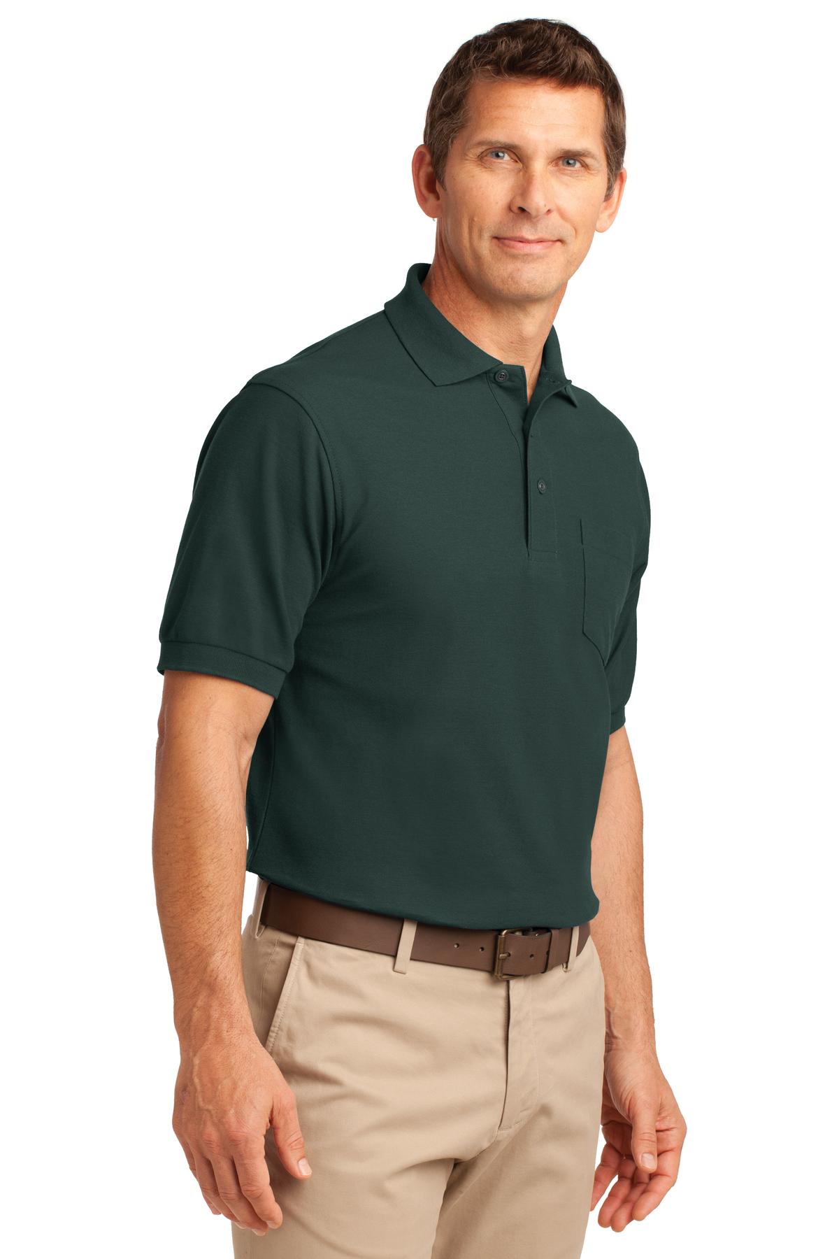 Port Authority Tall Silk Touch Polo with Pocket. TLK500P