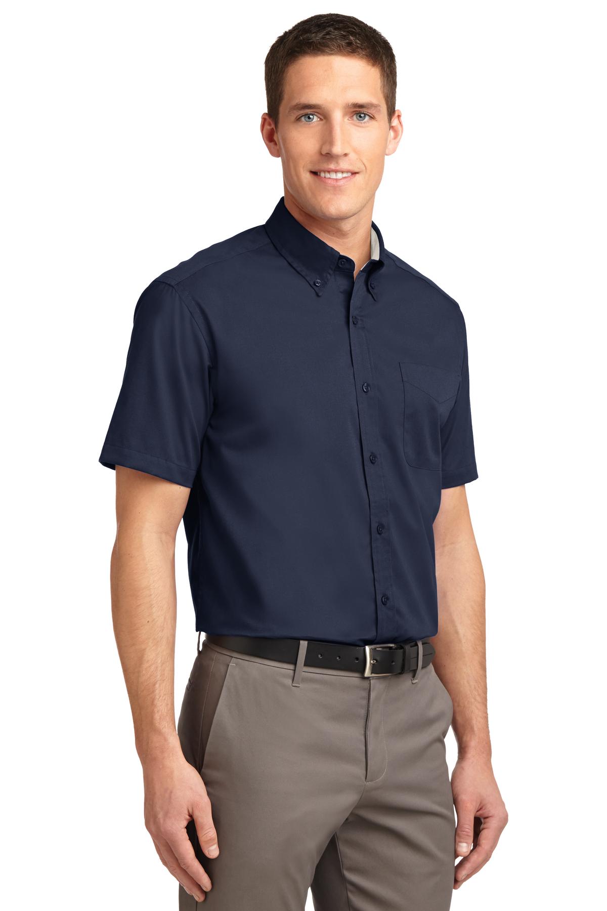 Port Authority Tall Short Sleeve Easy Care Shirt. TLS508