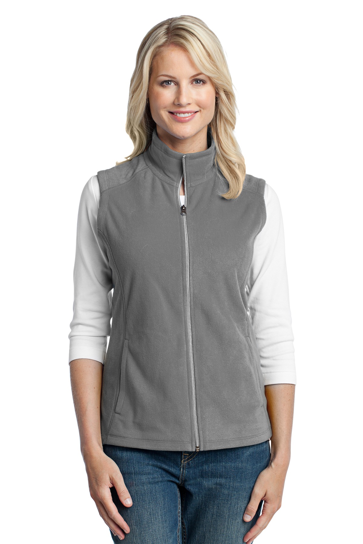 Port Authority ® Women's Microfleece Vest. L226 - Image 3