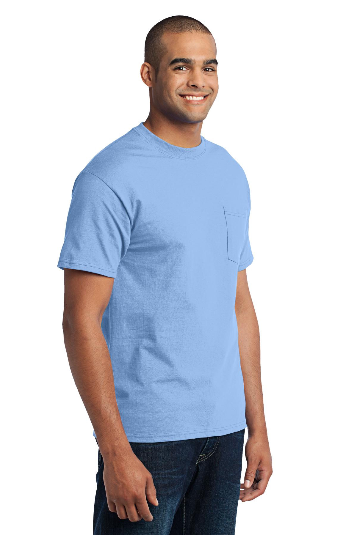 Port & Company - Core Blend Pocket Tee. PC55P