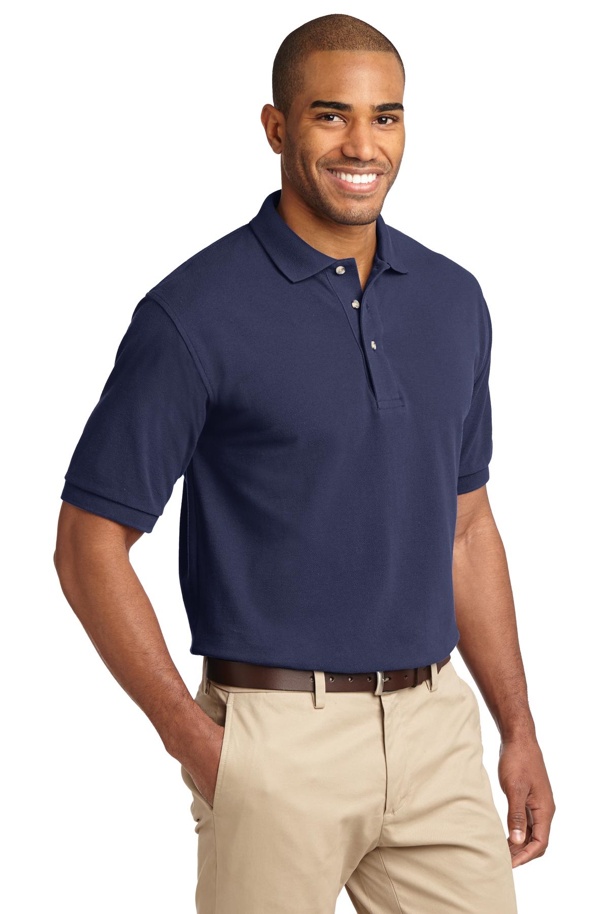 Port Authority Tall Heavyweight Cotton Pique Polo. TLK420