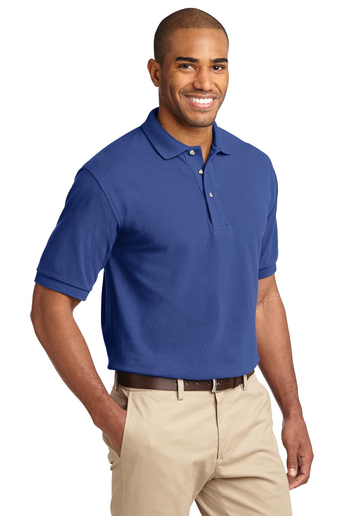 Port Authority Tall Heavyweight Cotton Pique Polo. TLK420