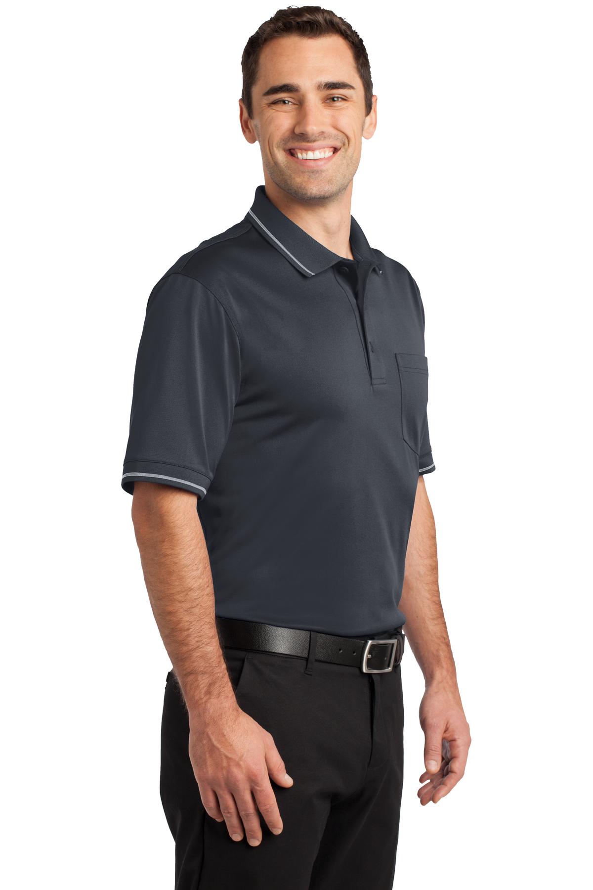 CornerStone Select Snag-Proof Tipped Pocket Polo. CS415