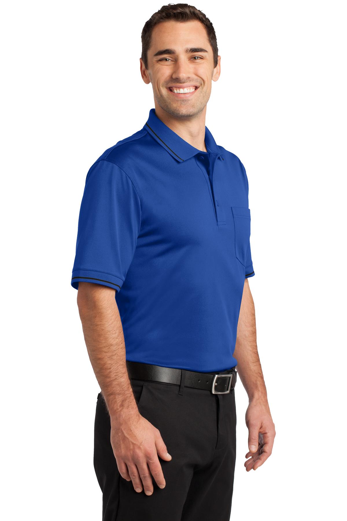 CornerStone Select Snag-Proof Tipped Pocket Polo. CS415