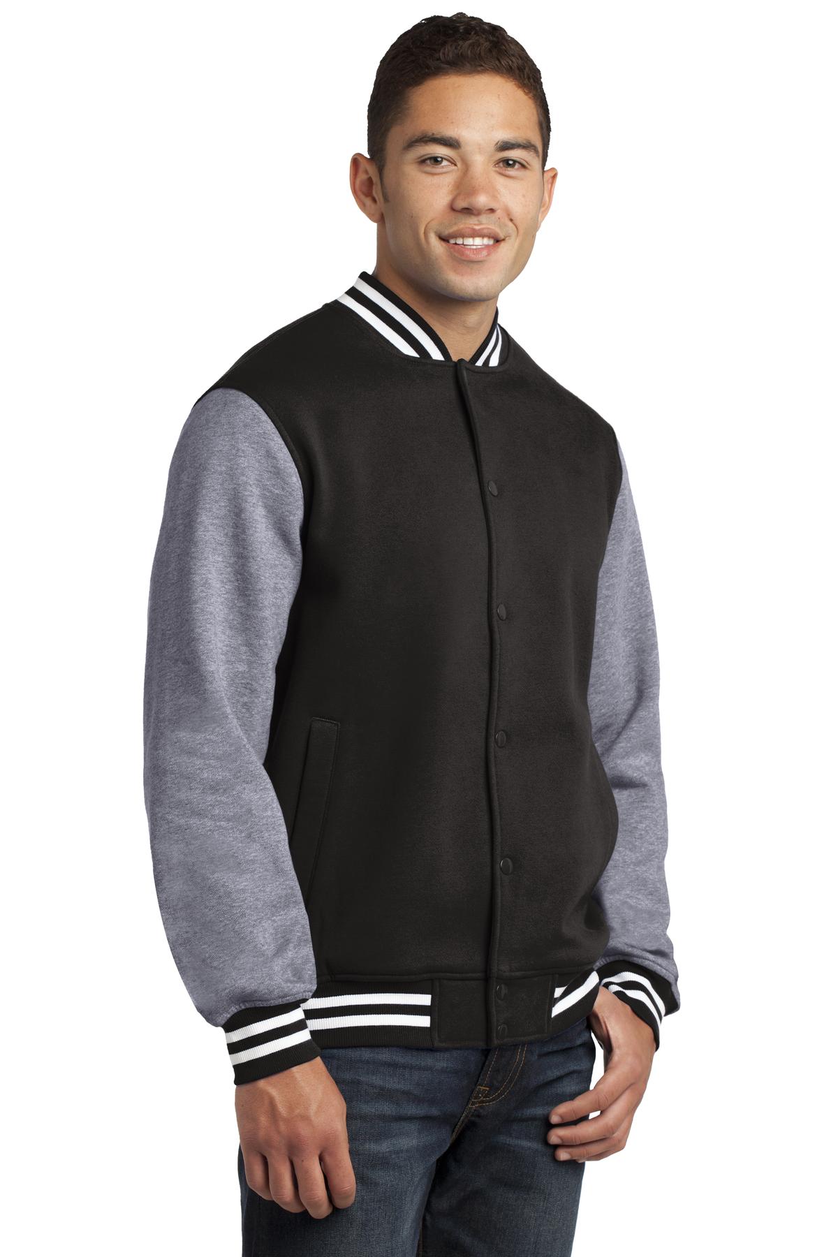 Sport-Tek Fleece Letterman Jacket. ST270