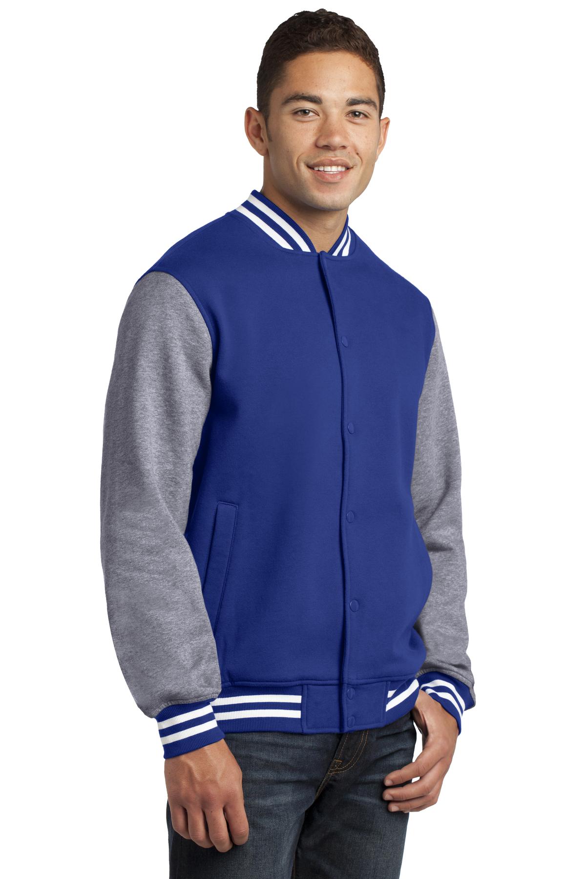 Sport-Tek Fleece Letterman Jacket. ST270