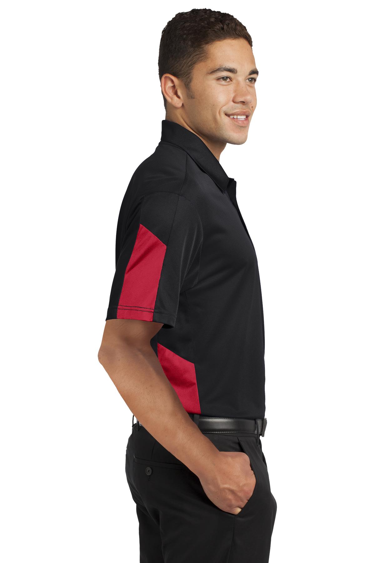 Sport-Tek PosiCharge Active Textured Colorblock Polo. ST695