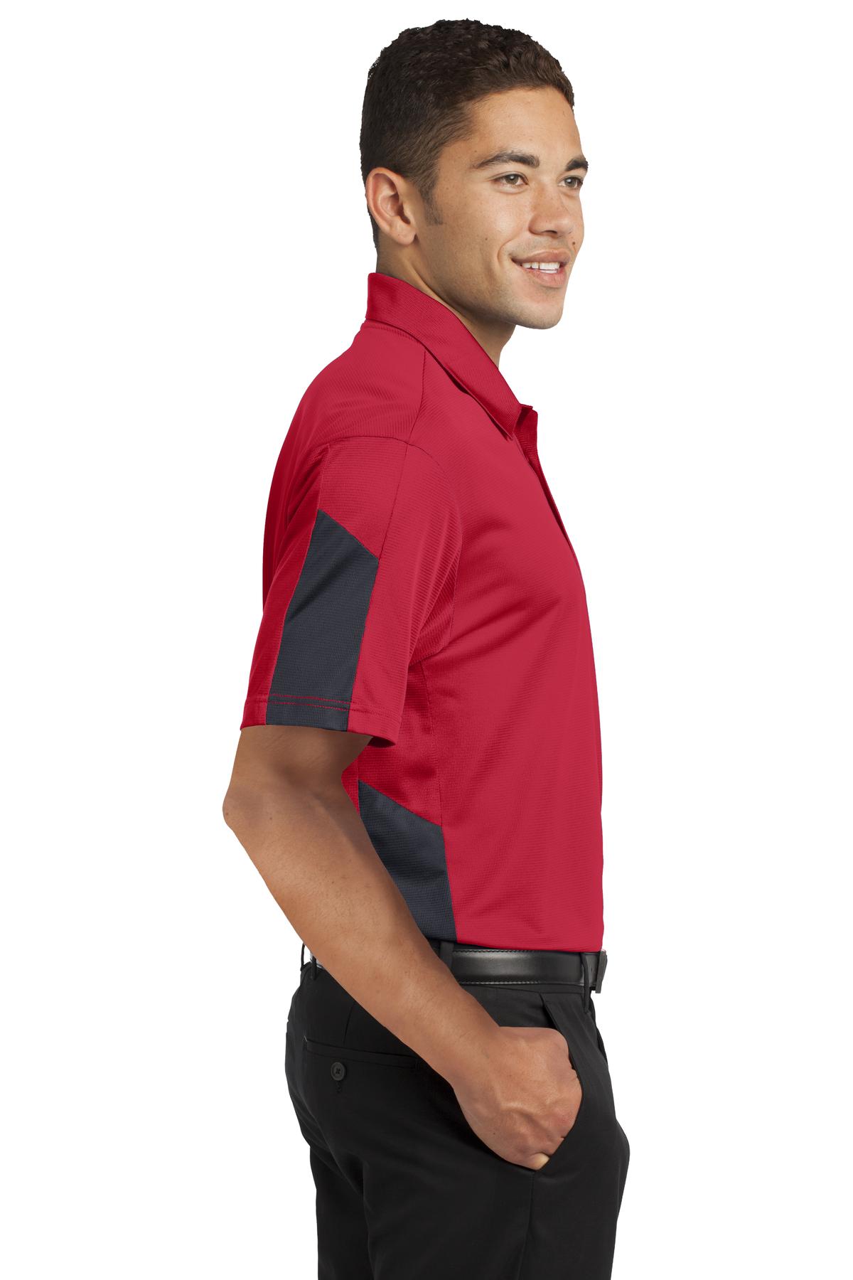 Sport-Tek PosiCharge Active Textured Colorblock Polo. ST695