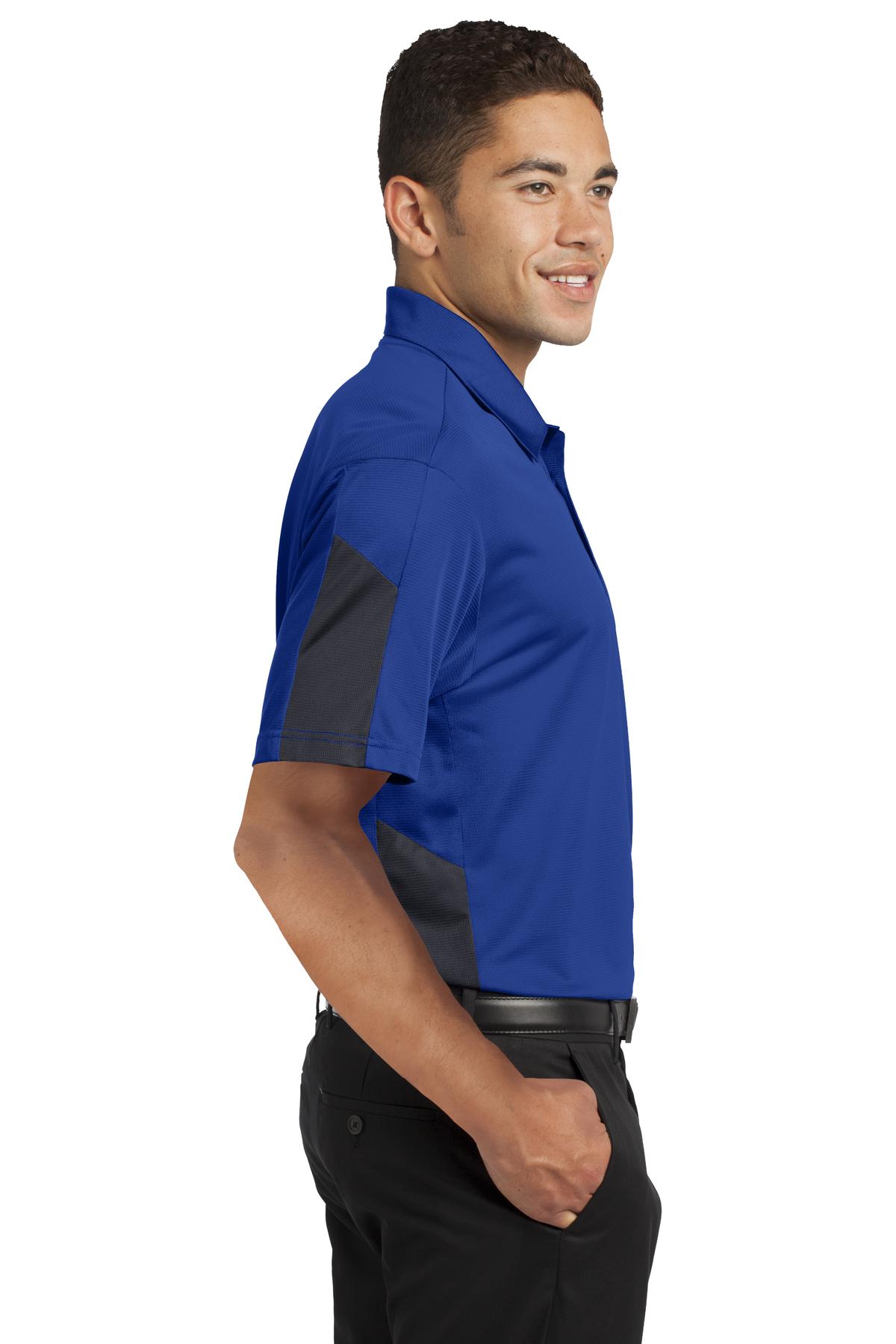 Sport-Tek PosiCharge Active Textured Colorblock Polo. ST695