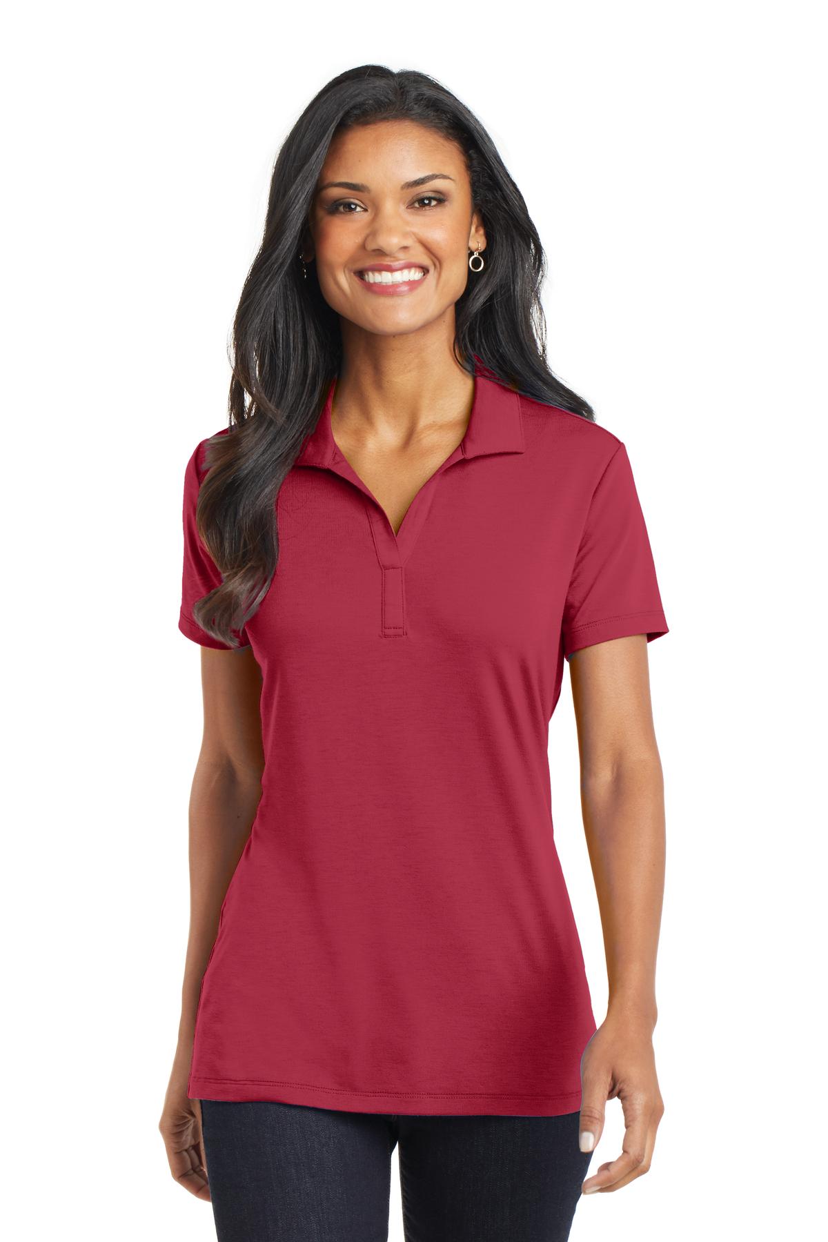 Port Authority ® Women's Cotton Touch ™ Performance Polo. L568 - Image 2