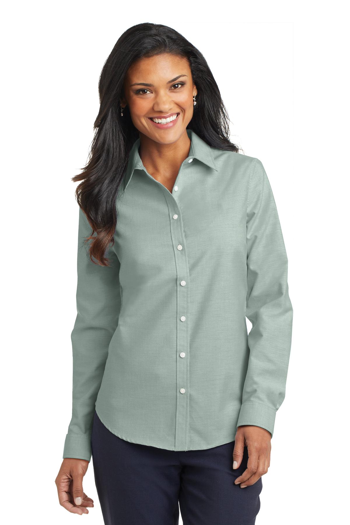 Port Authority Ladies SuperPro Oxford Shirt. L658