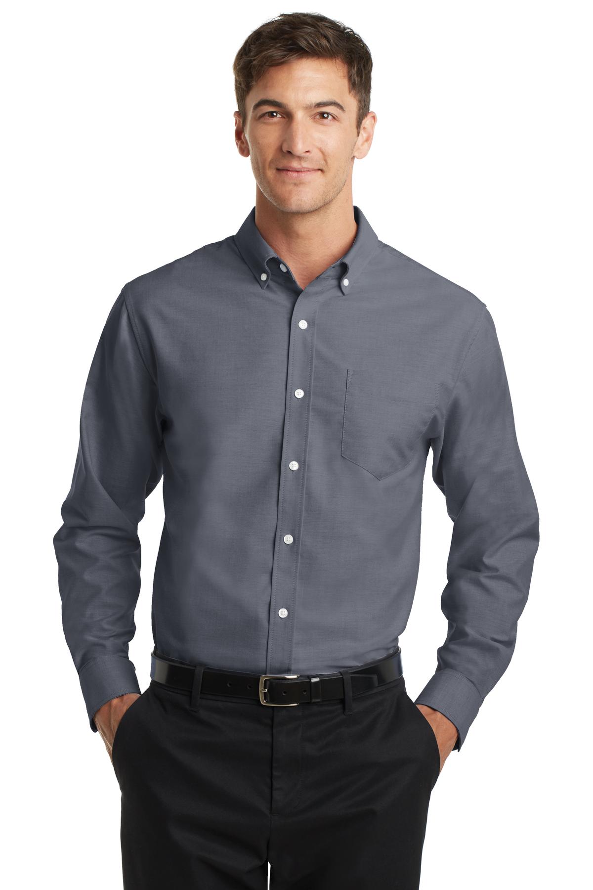 Port Authority Woven Shirts for Hospitality ® SuperPro Oxford Shirt.-Port Authority