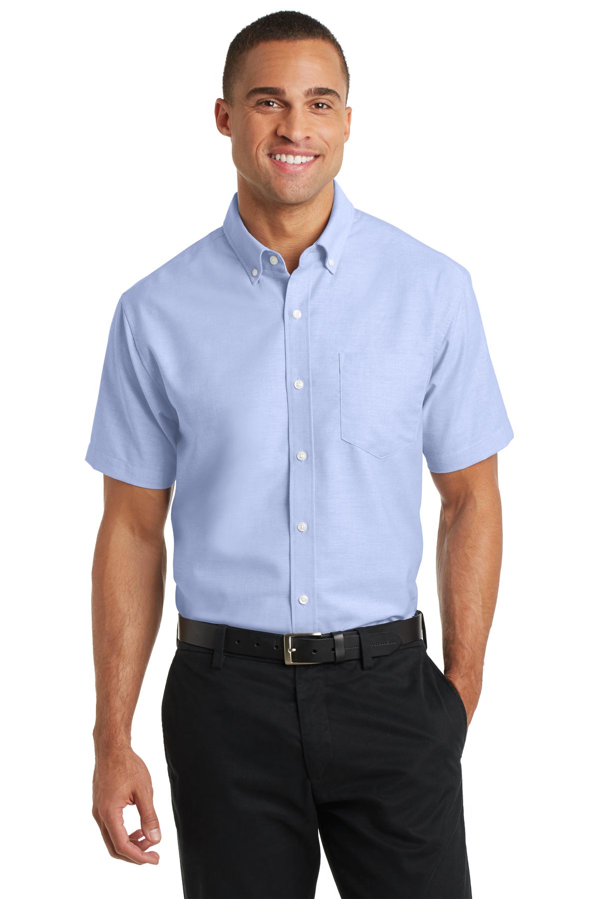 Port Authority ® Short Sleeve SuperPro ™ Oxford Shirt. S659 - Image 3
