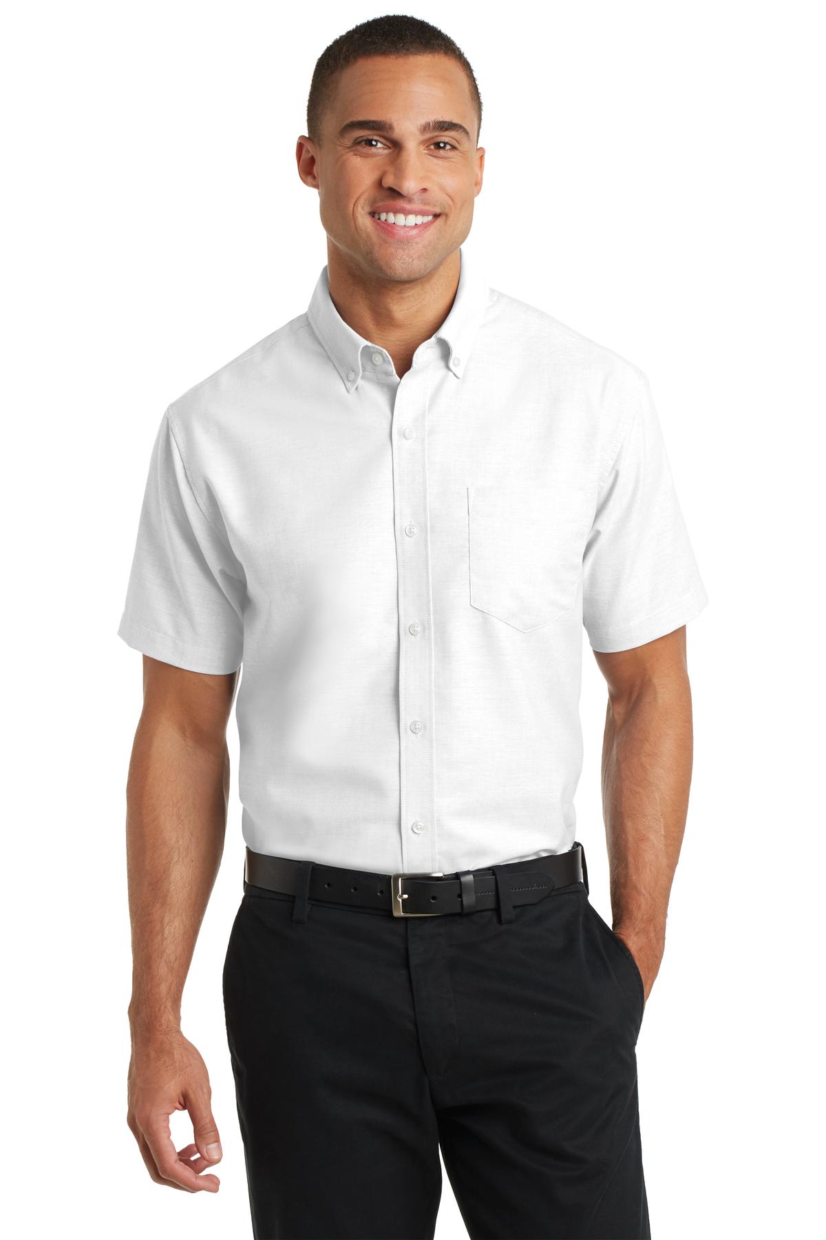 Port Authority ® Short Sleeve SuperPro ™ Oxford Shirt. S659 - Image 4