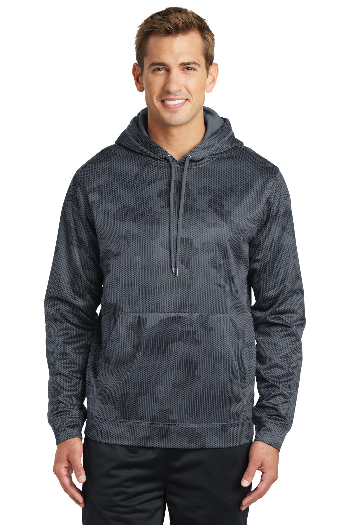 Sport-Tek Hospitality Sweatshirts & Fleece ® Sport-Wick® CamoHex Fleece Hooded Pullover.-Sport-Tek