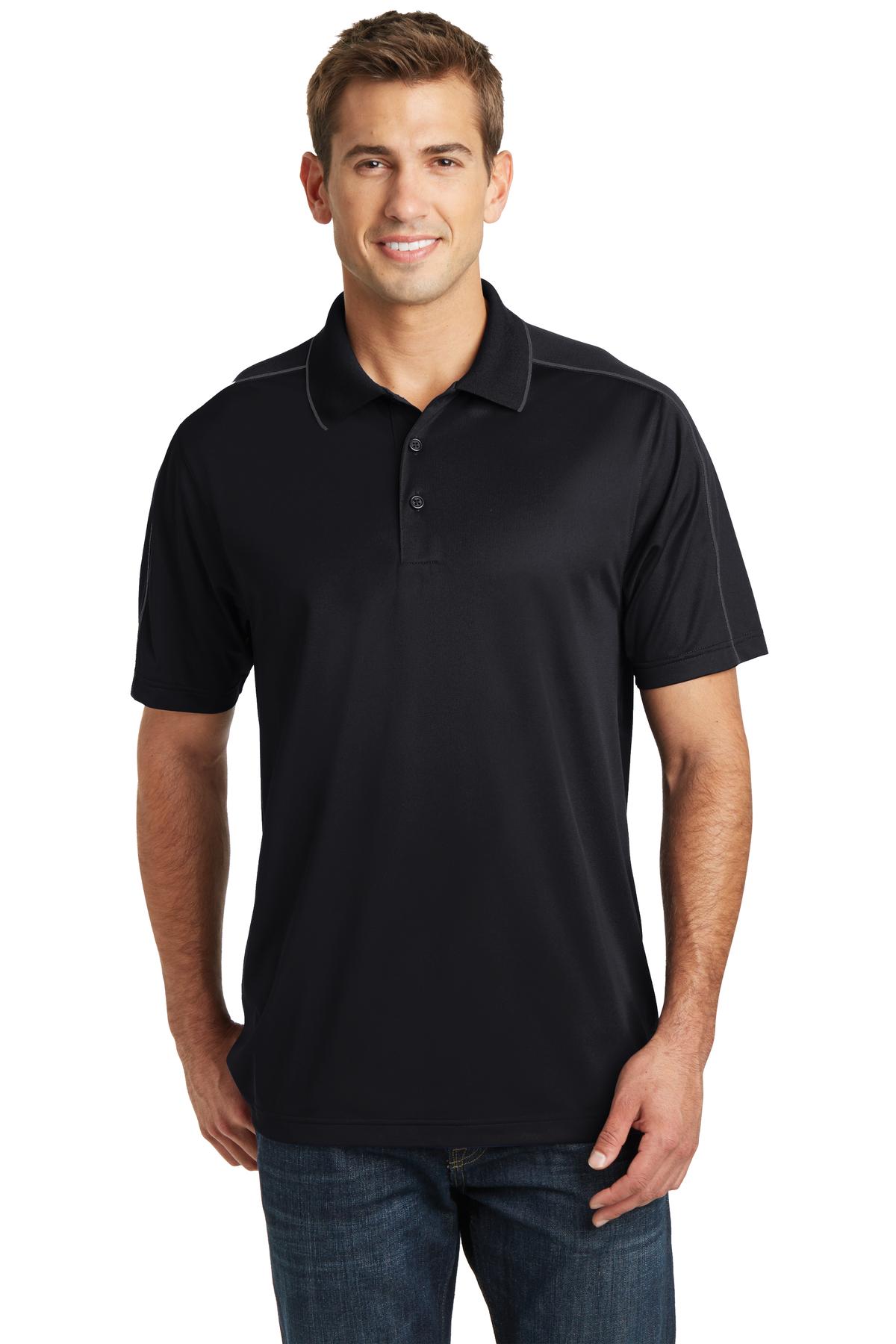 Sport-Tek Hospitality Activewear Polos&Knits ® Micropique Sport-Wick® Piped Polo.-Sport-Tek