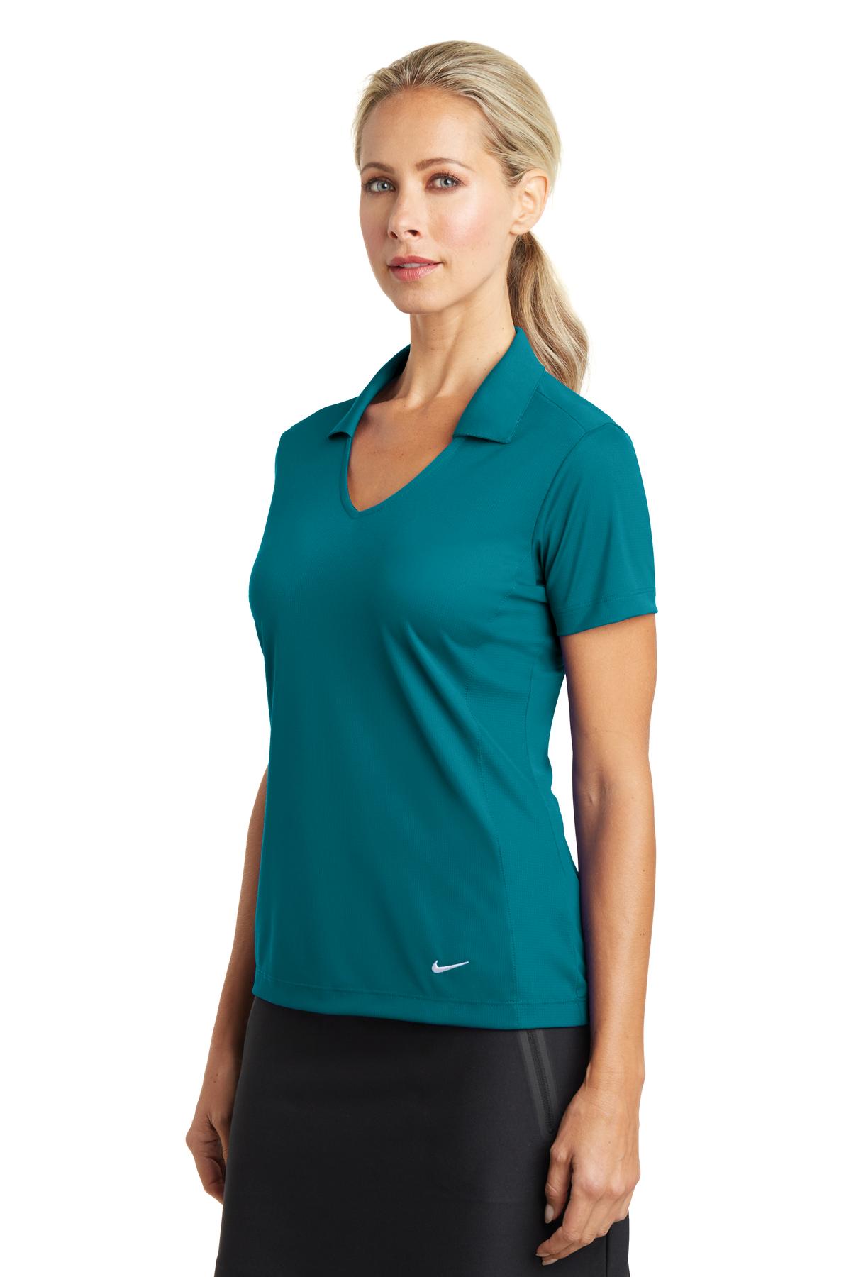 Nike Ladies Dri-FIT Vertical Mesh Polo. 637165