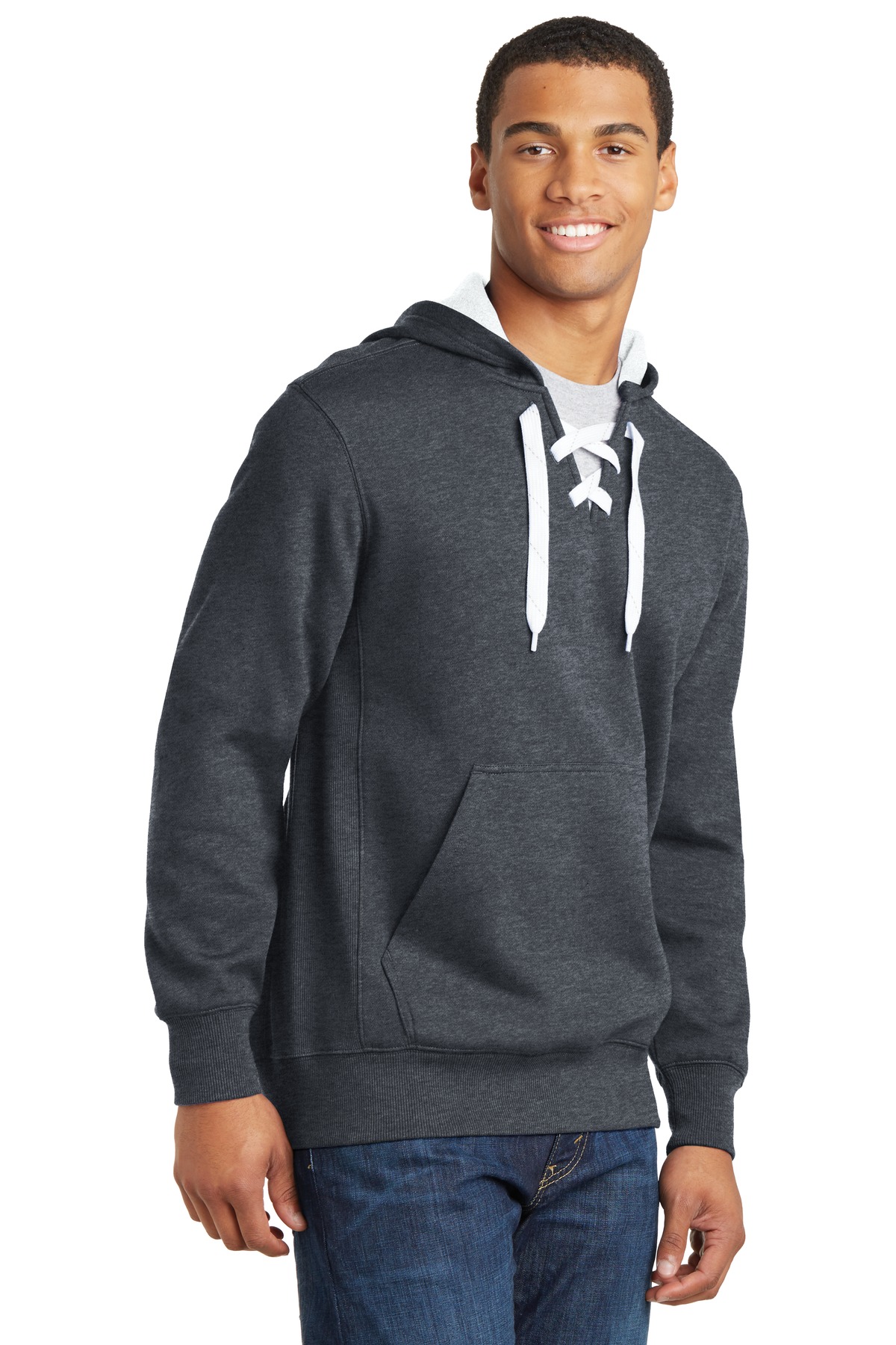 Sport-Tek Lace Up Pullover Hooded Sweatshirt. ST271