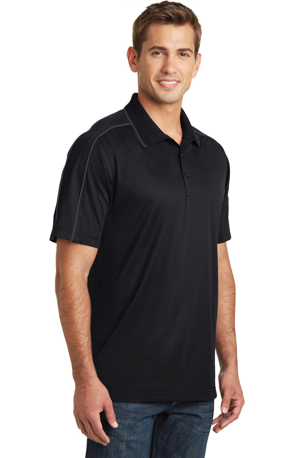 Sport-Tek Micropique Sport-Wick Piped Polo. ST653