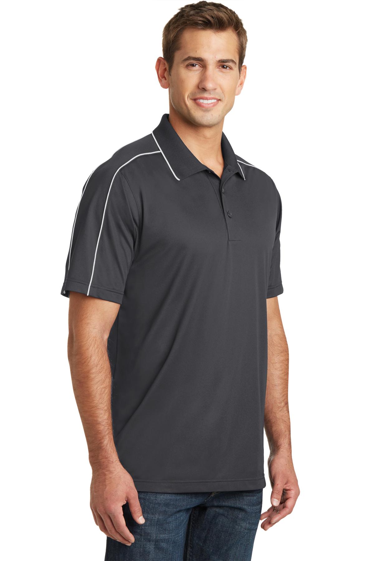 Sport-Tek Micropique Sport-Wick Piped Polo. ST653