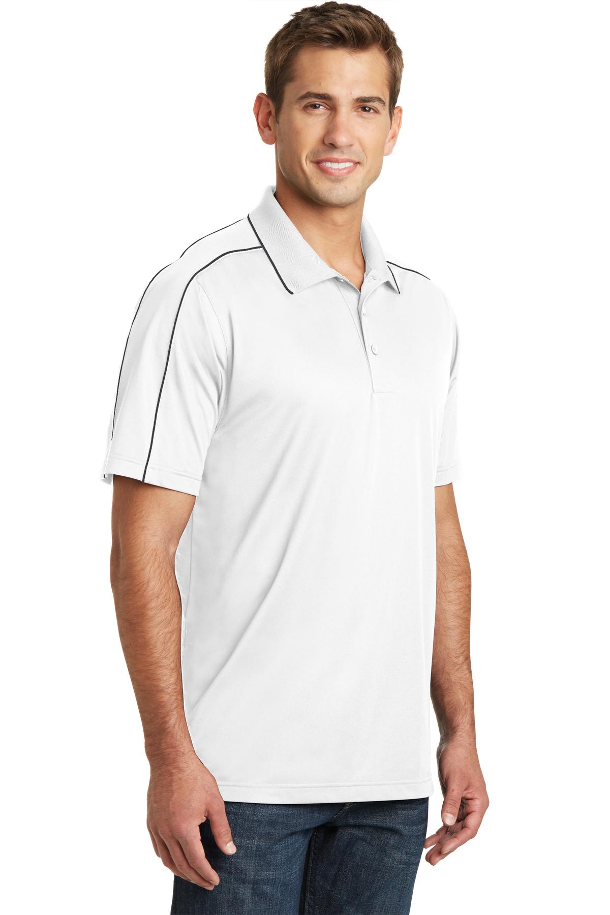 Sport-Tek Micropique Sport-Wick Piped Polo. ST653