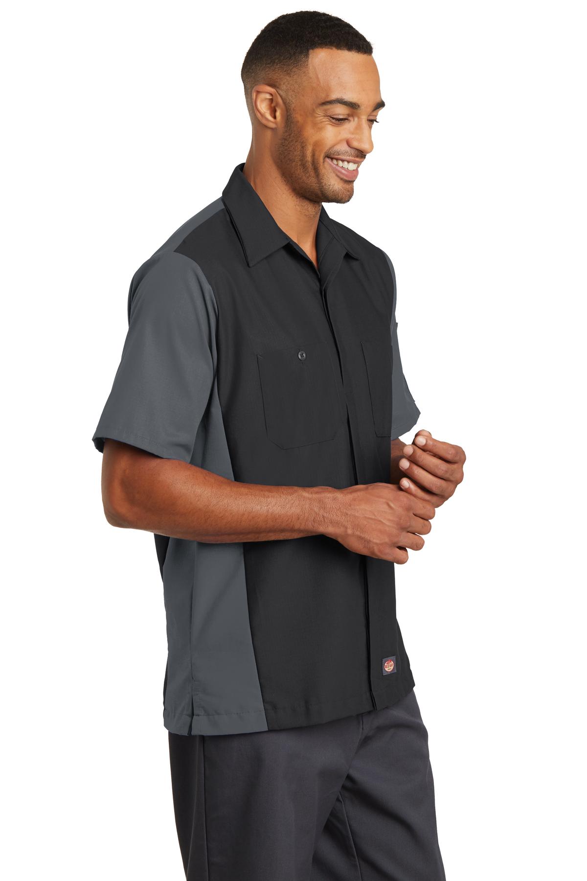 Red Kap Short Sleeve Ripstop Crew Shirt. SY20