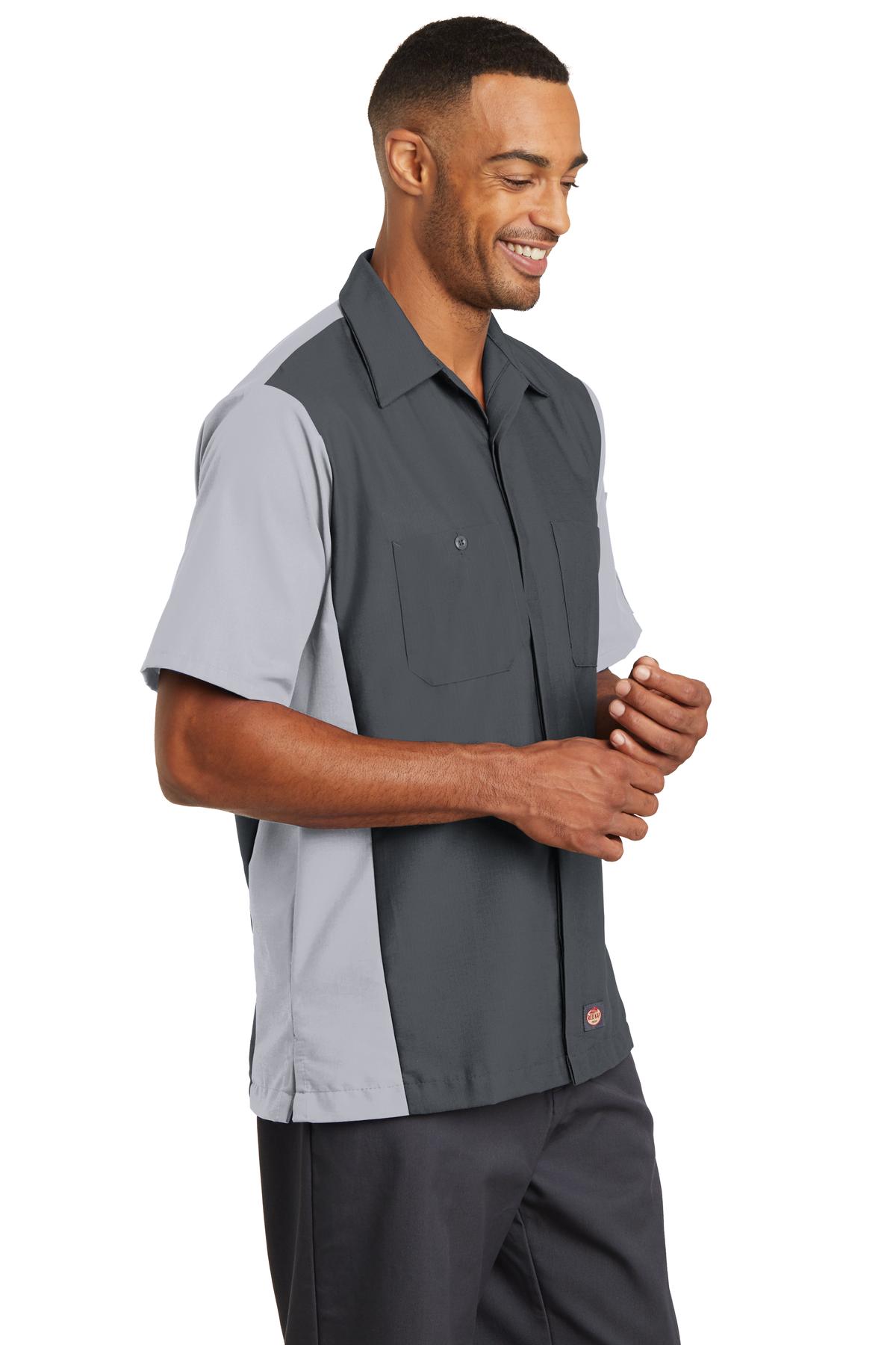 Red Kap Short Sleeve Ripstop Crew Shirt. SY20