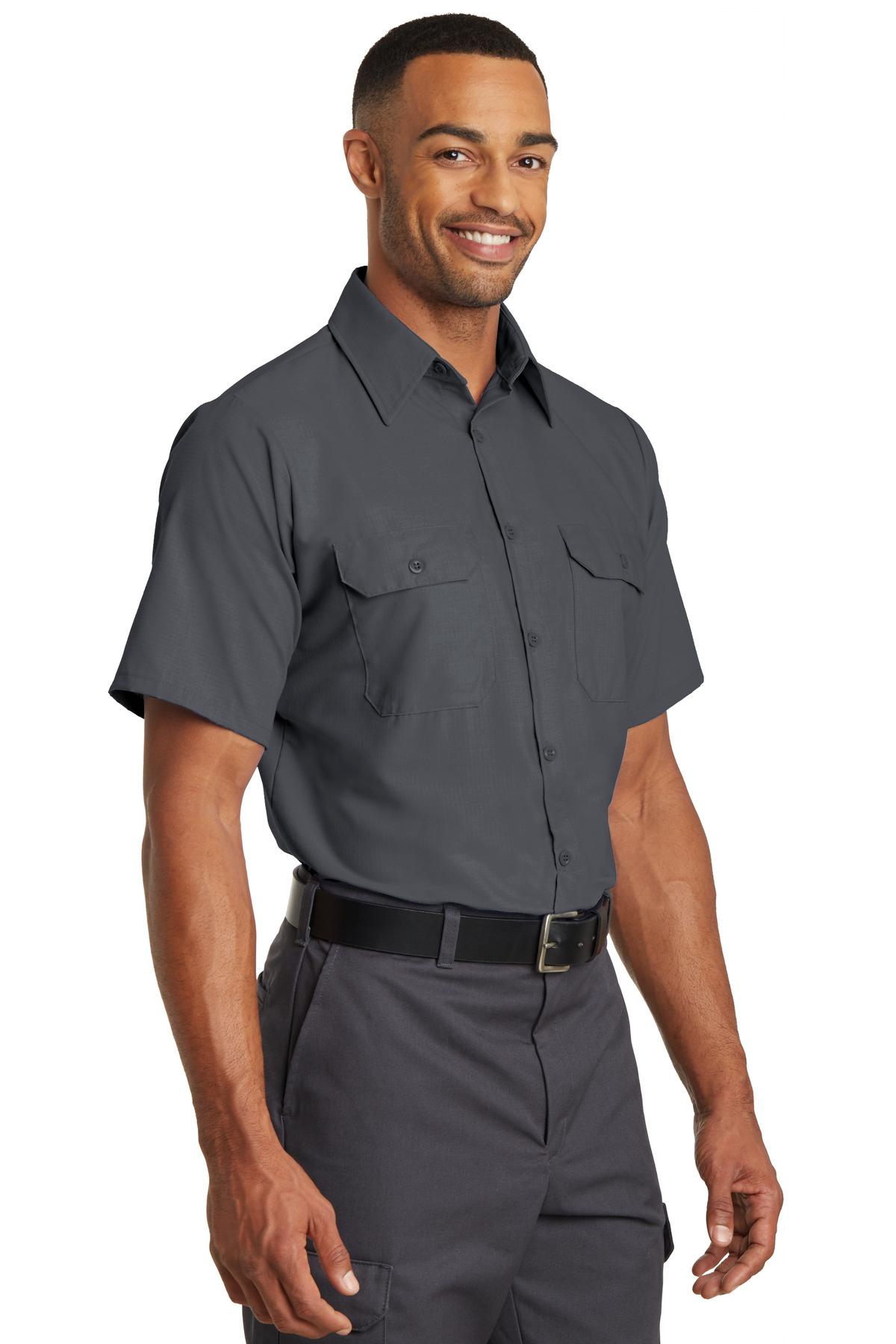 Red Kap Short Sleeve Solid Ripstop Shirt. SY60