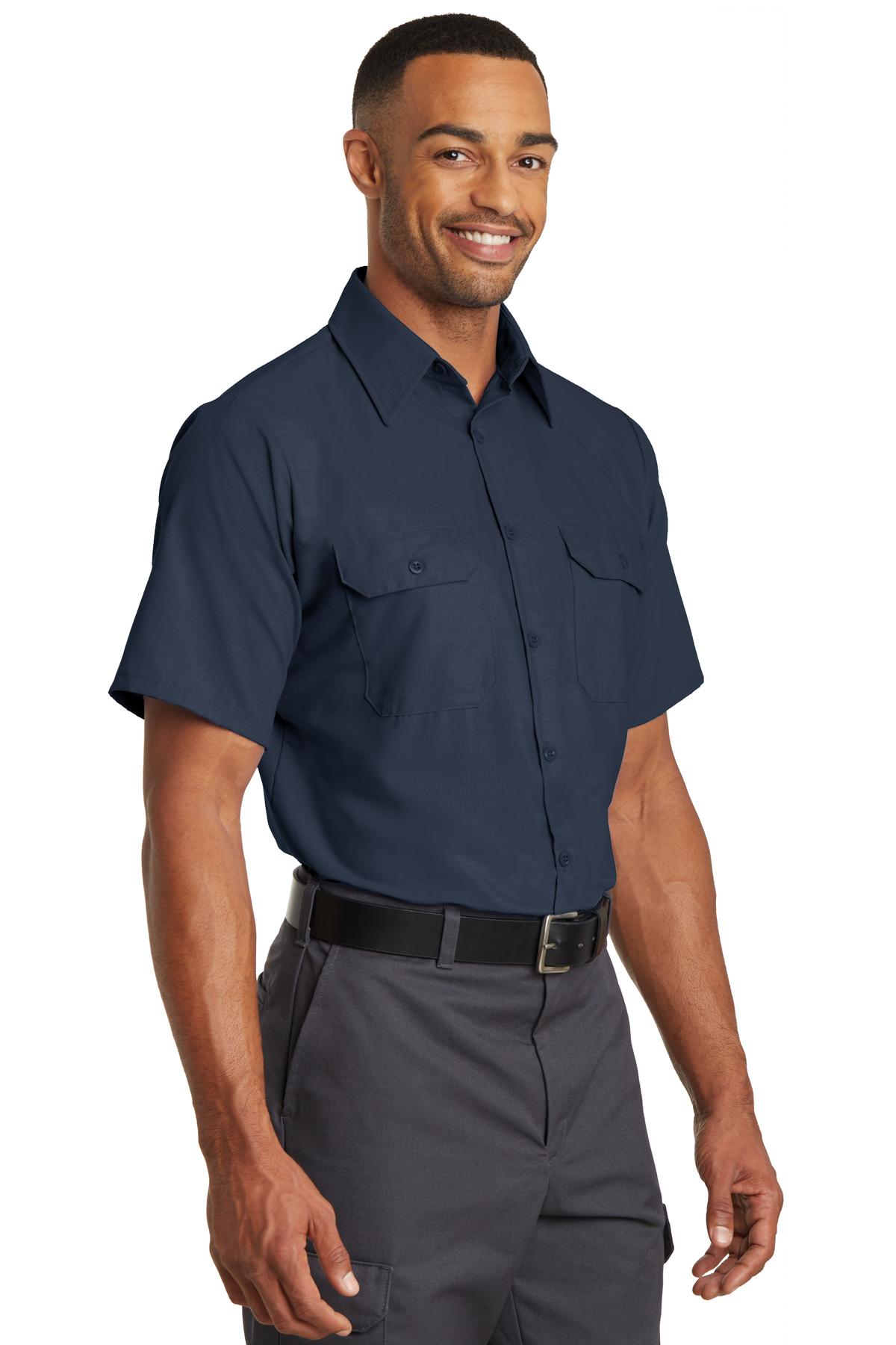 Red Kap Short Sleeve Solid Ripstop Shirt. SY60