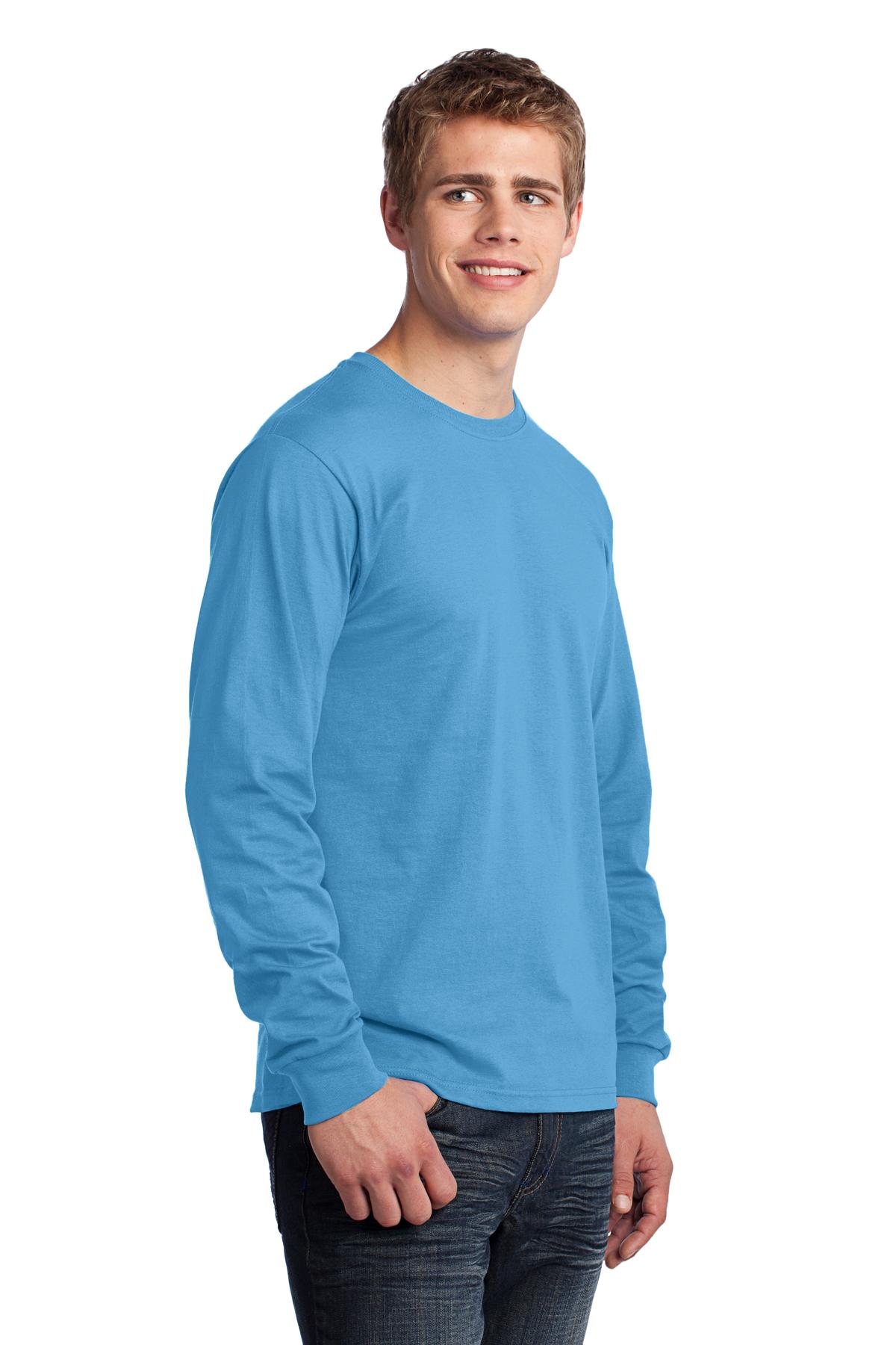 Port & Co Long Sleeve Core Cotton Tee. PC54LS
