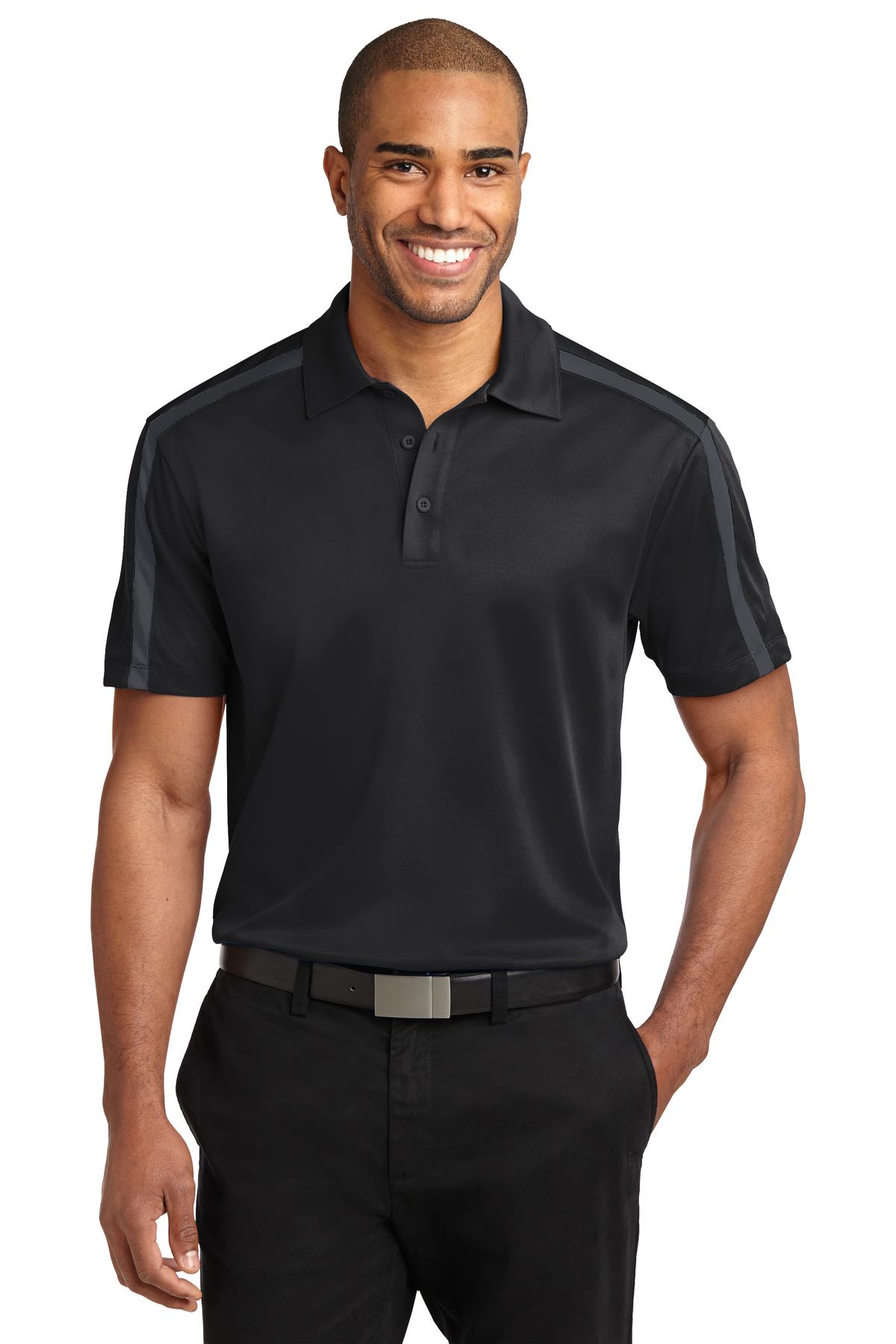 Port Authority Hospitality Polos & Knits ® Silk Touch Performance Colorblock Stripe Polo.-Port Authority