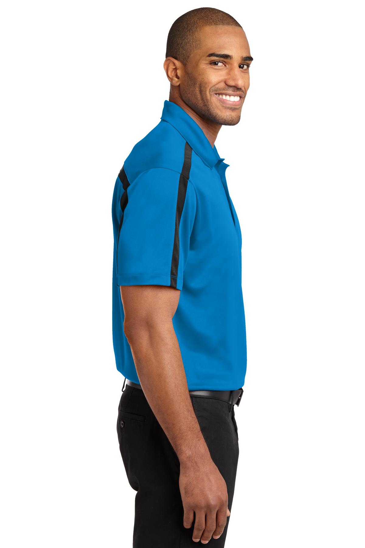 Port Authority Silk Touch Performance Colorblock Stripe Polo. K547