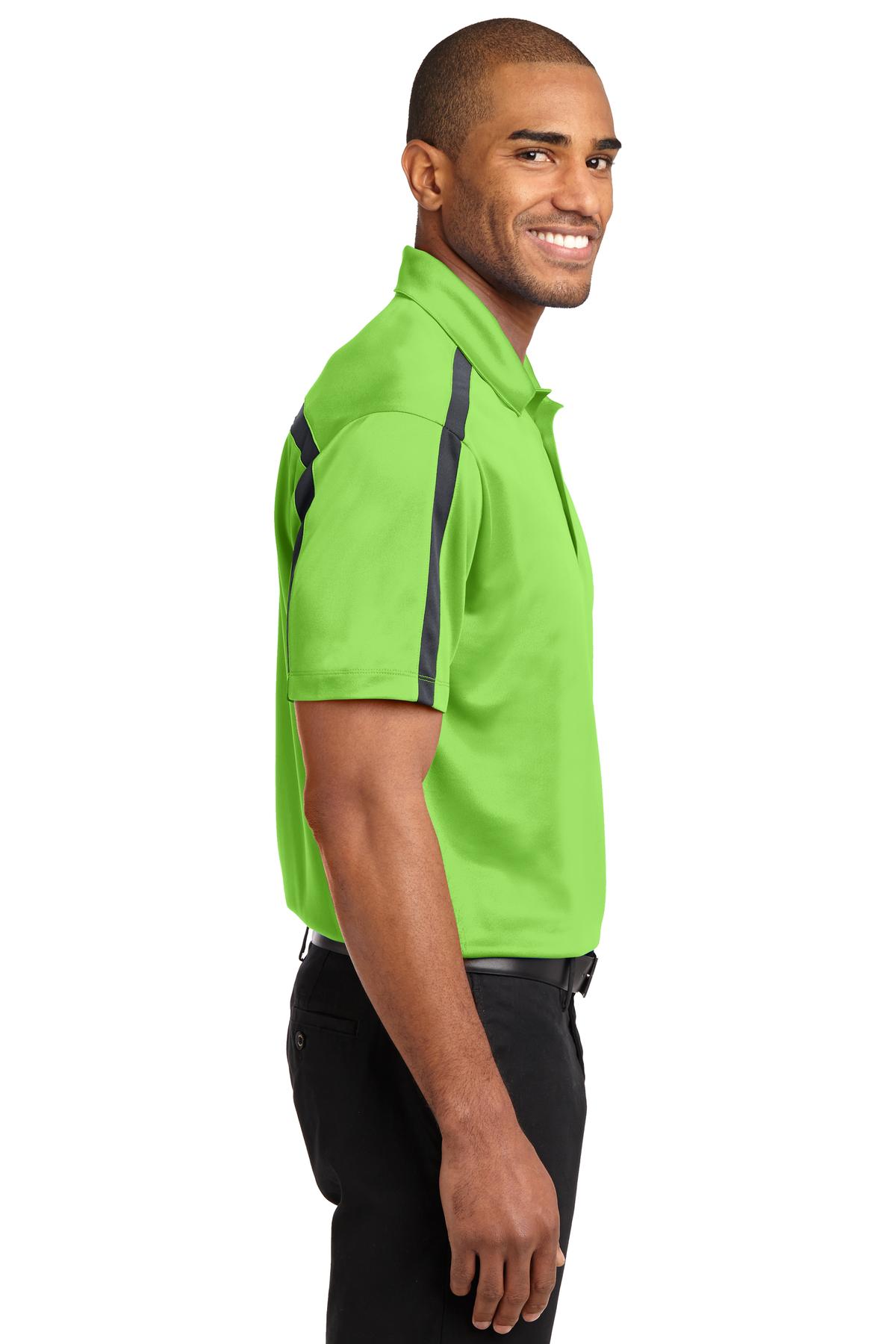 Port Authority Silk Touch Performance Colorblock Stripe Polo. K547