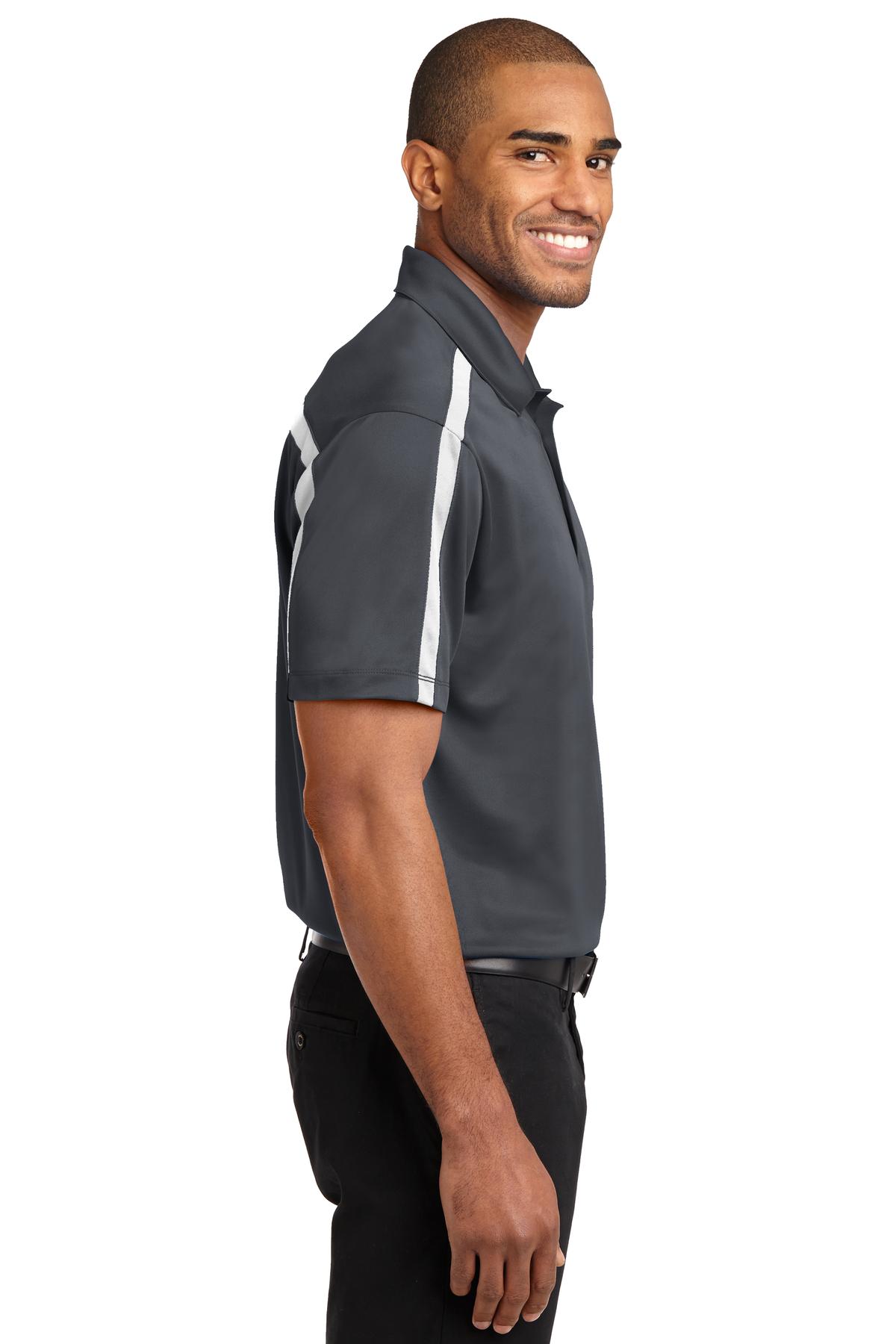 Port Authority Silk Touch Performance Colorblock Stripe Polo. K547