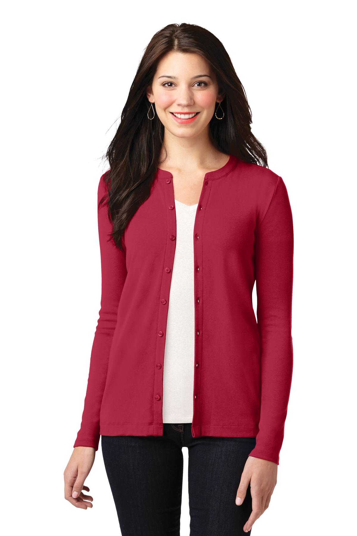 Port Authority ® Women's Concept Stretch Button-Front Cardigan. LM1008 - Image 4