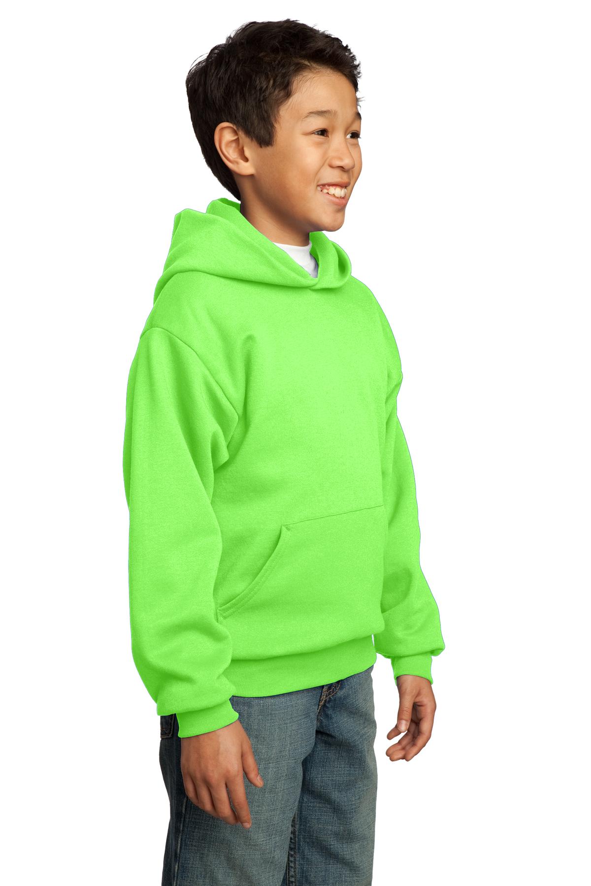 Port & Company - Youth Core Fleece Pullover Hooded Sweatshirt. PC90YH