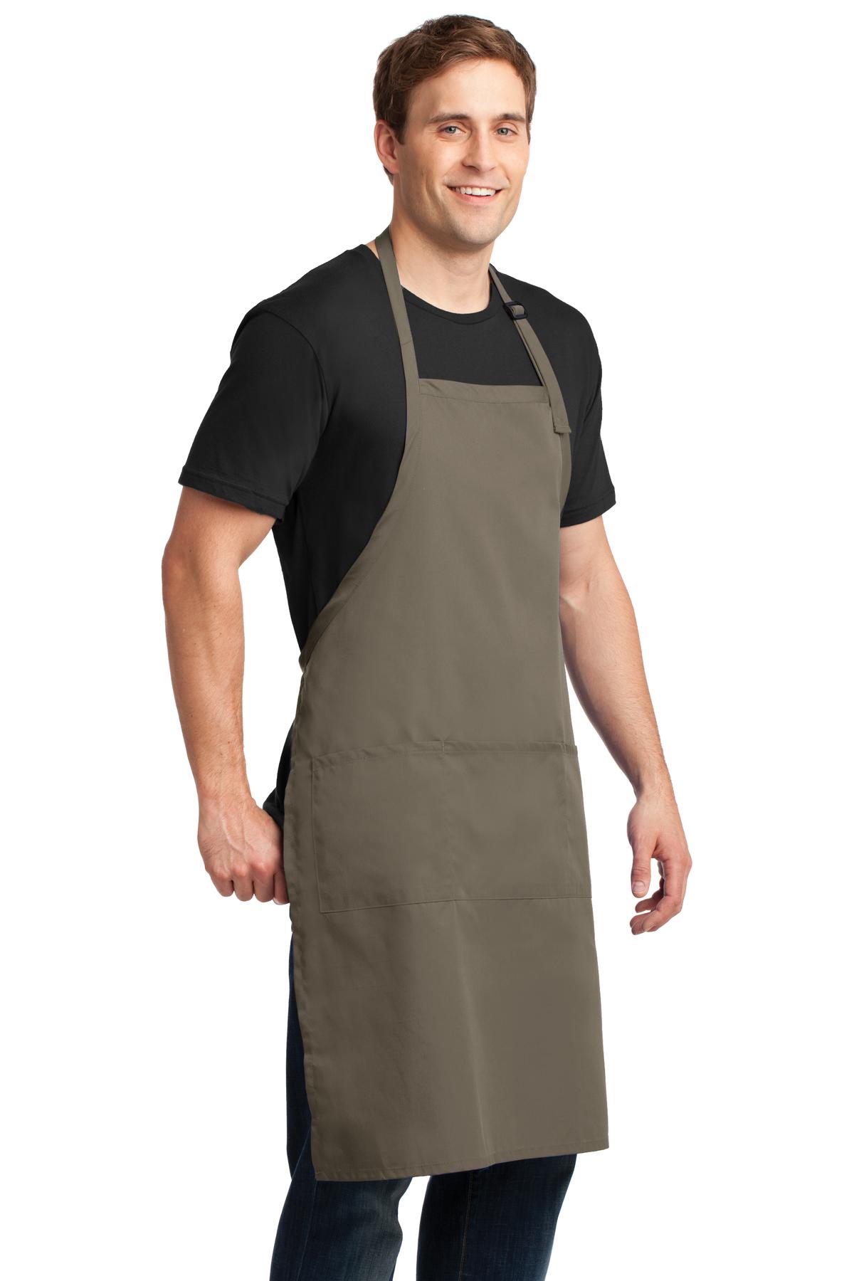 Port Authority Easy Care Extra Long Bib Apron with Stain Release. A700