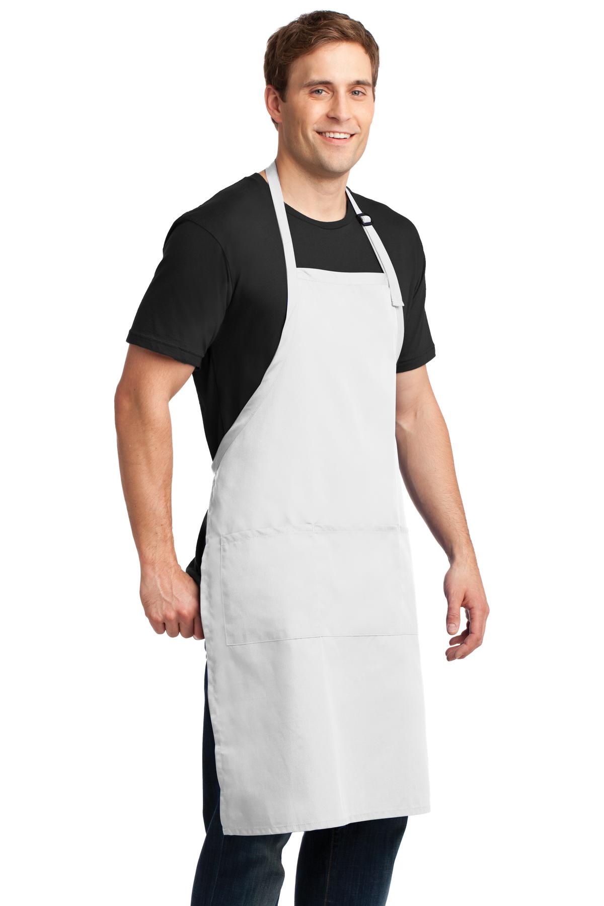 Port Authority Easy Care Extra Long Bib Apron with Stain Release. A700