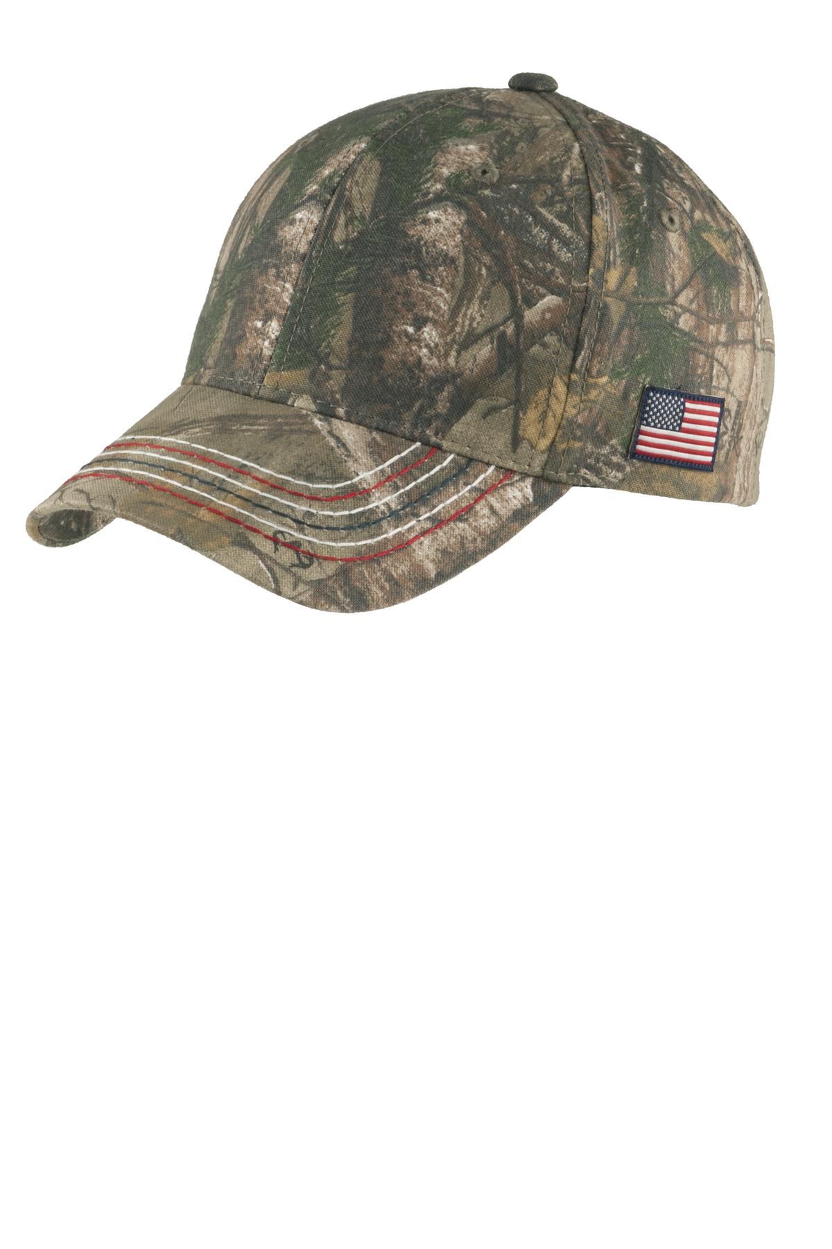Port Authority ® Americana Contrast Stitch Camouflage Cap. C909 - Image 2