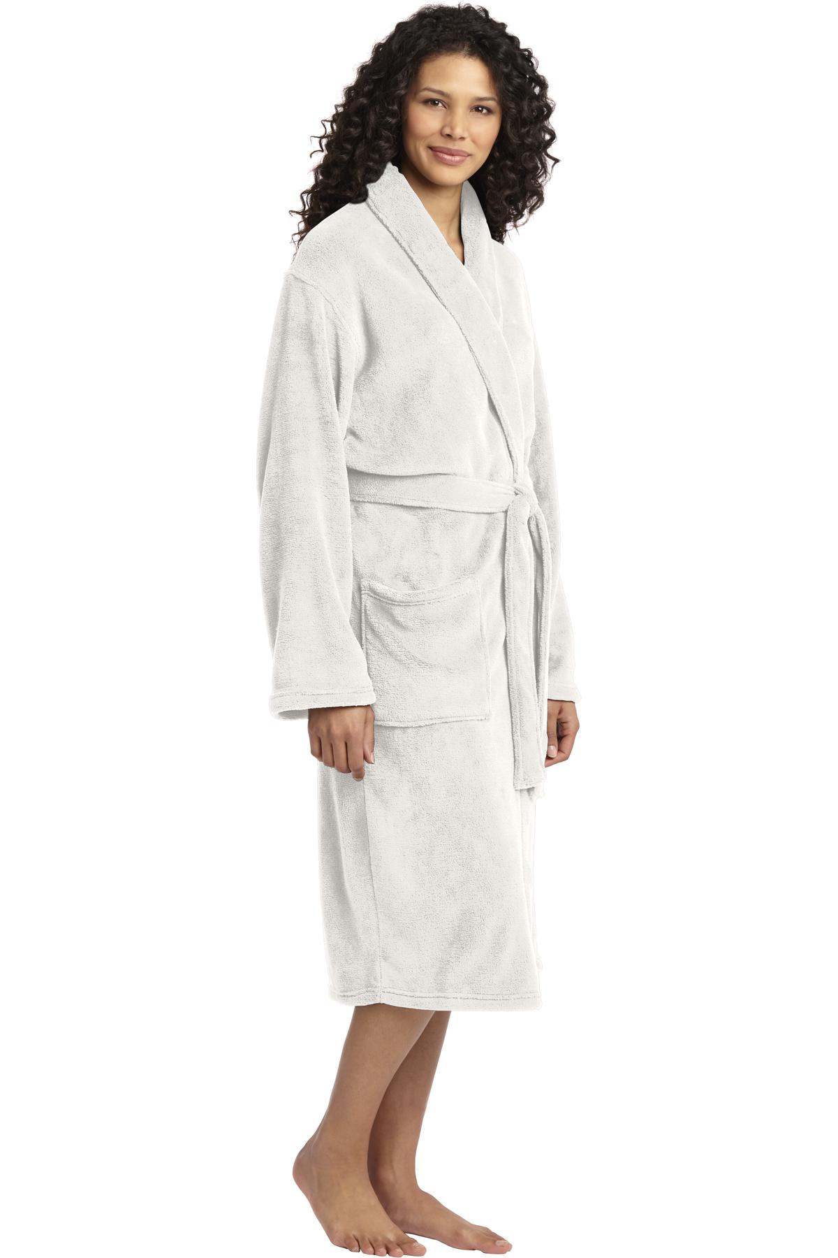 Port Authority Plush Microfleece Shawl Collar Robe. R102