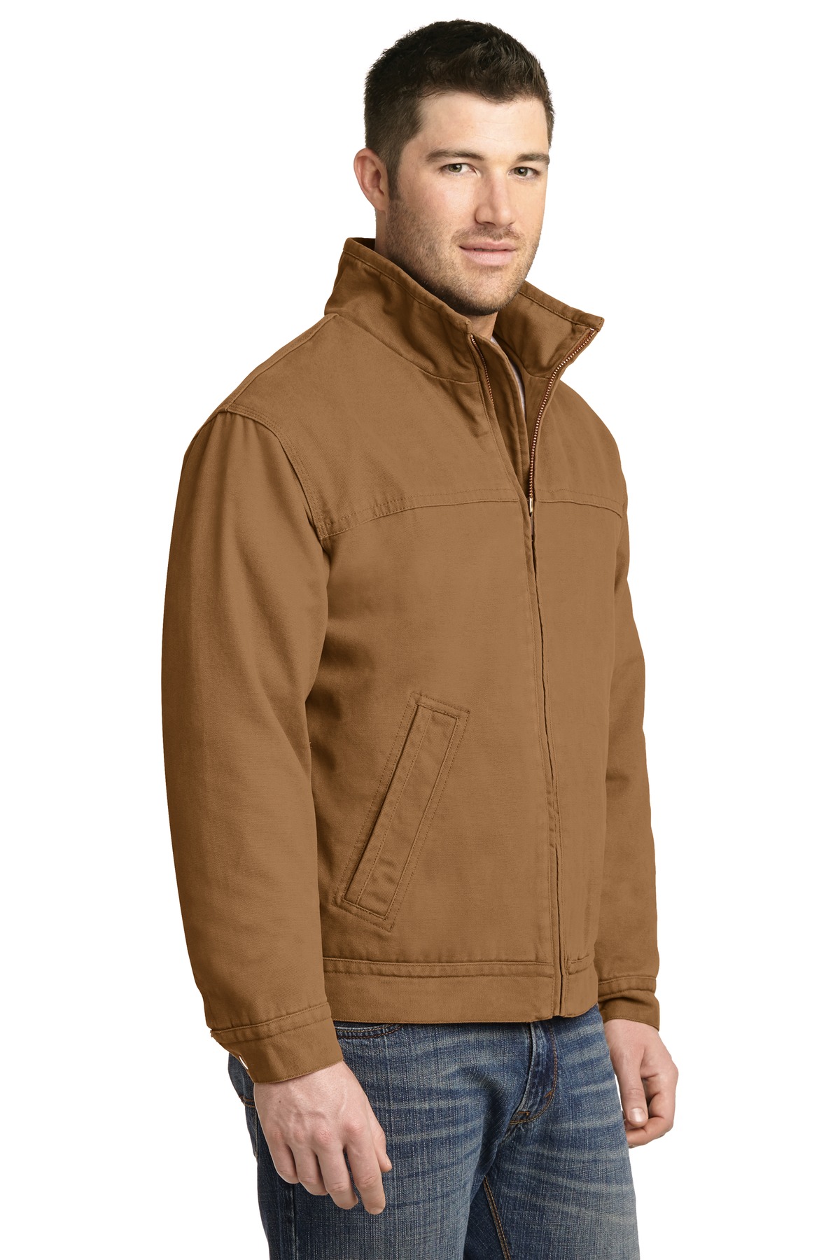 CornerStone Washed Duck Cloth Flannel-Lined Work Jacket. CSJ40