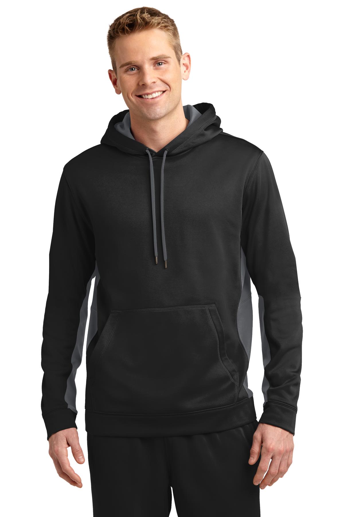 Sport-Tek Hospitality Sweatshirts & Fleece ® Sport-Wick® Fleece Colorblock Hooded Pullover.-Sport-Tek